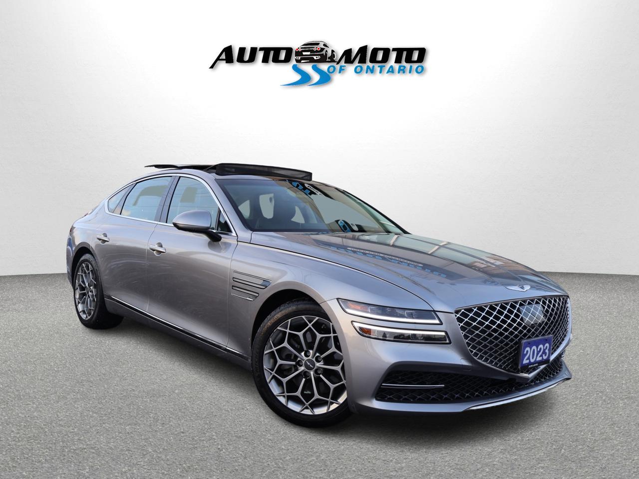 2023 Genesis G80 2.5T ADVANCED AWD CERTIFIED *ACCIDENT FREE* CAMERA NAV BLUETOOTH LEATHER HEATED SEATS PANO ROOF CRUISE ALLOYS Photo0