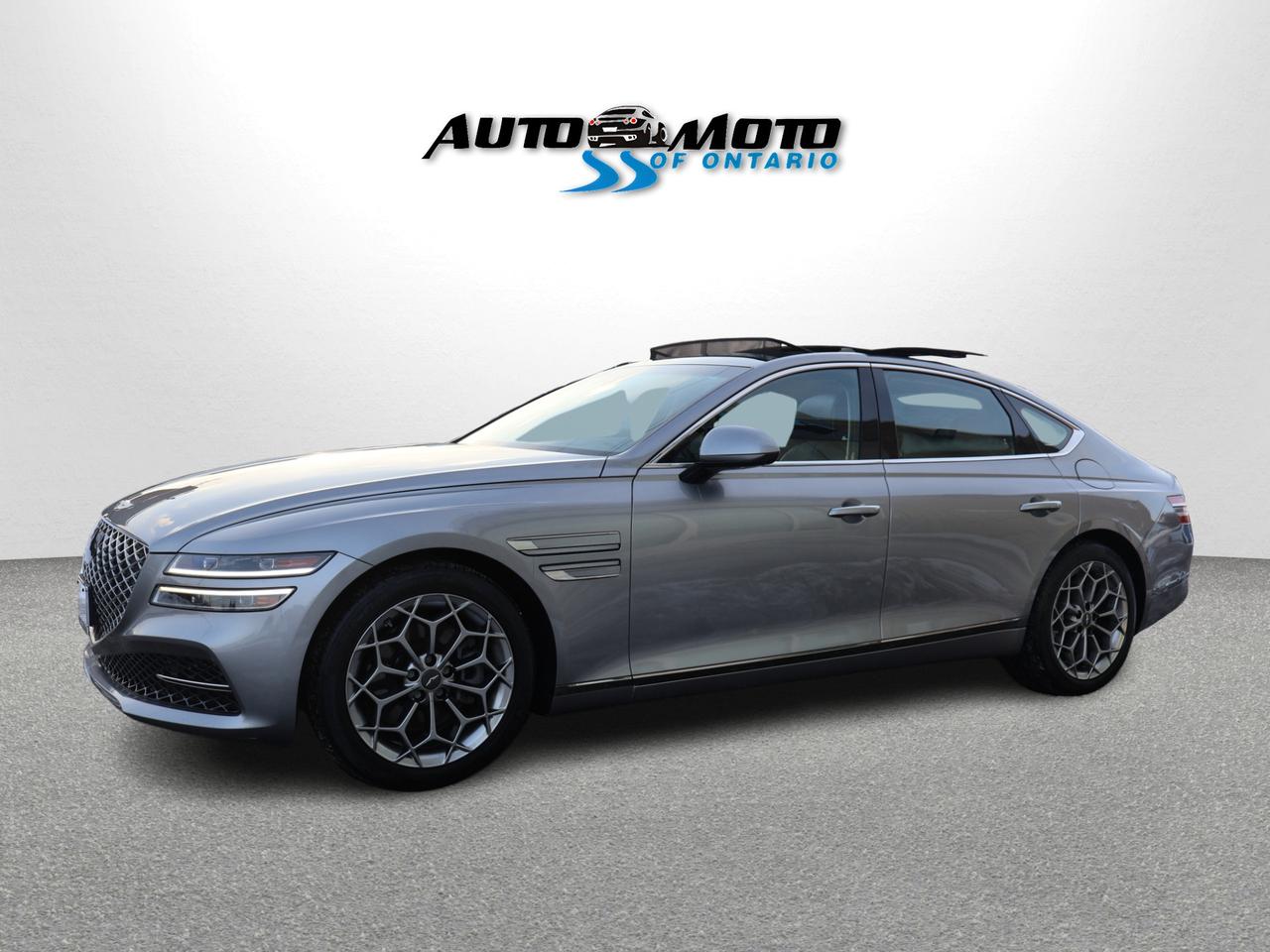 2023 Genesis G80 2.5T ADVANCED AWD CERTIFIED *ACCIDENT FREE* CAMERA NAV BLUETOOTH LEATHER HEATED SEATS PANO ROOF CRUISE ALLOYS Photo