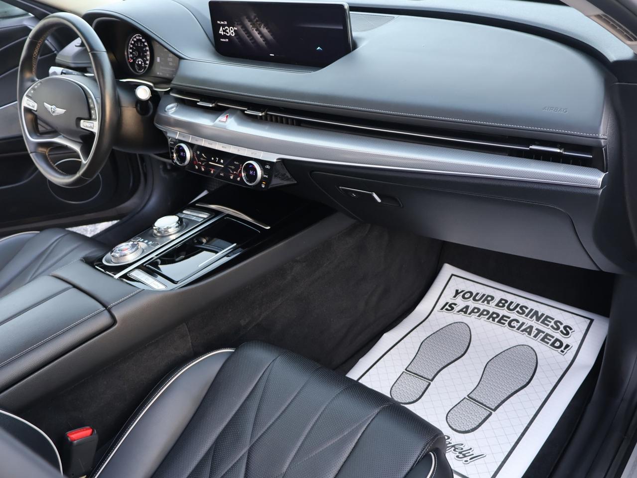 2023 Genesis G80 2.5T ADVANCED AWD CERTIFIED *ACCIDENT FREE* CAMERA NAV BLUETOOTH LEATHER HEATED SEATS PANO ROOF CRUISE ALLOYS Photo