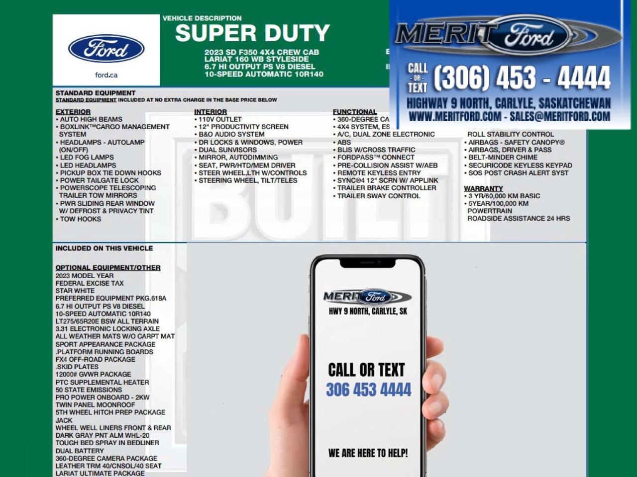 2023 Ford F-350 Super Duty SRW LARIAT 6.7 HI OUTPUT PS V8 DSL 618A++ Photo2