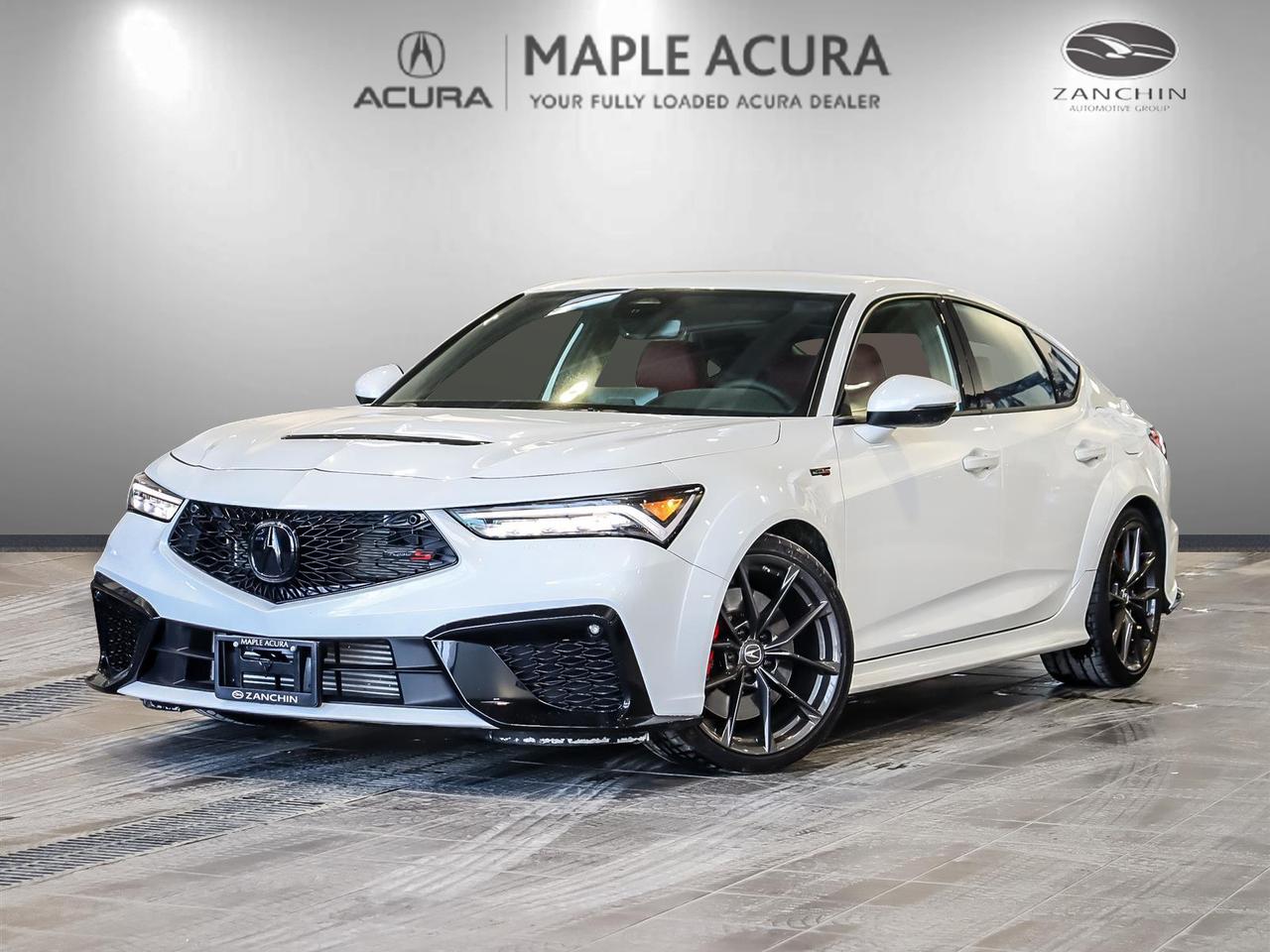 Bluetooth, Remote Start, Lane Departure, Market Value Pricing, Not a Rental, Local Trade, 30 Day 1,000km safety related and 90 Day 5,000 km engine and transmission warranty, Acura Certified Vehicles come with an Acura 7 yrs / 160,000 km Certified Warranty., ** All vehicles are all in priced, No additional fees are applied., Apple CarPlay/Android Auto, Dual front impact airbags, Electronic Stability Control, Four wheel independent suspension, Front Bucket Seats, Front dual zone A/C, Heated front seats, Occupant sensing airbag, Rear anti-roll bar, Spoiler.

2024 Acura Integra Type S
2.0L I4 DI Turbocharged DOHC 16V LEV3-ULEV50 320hp 6-Speed Manual FWD

Odometer is 12560 kilometers below market average!

CARFAX Canada Low Kilometer CARFAX Canada No Reported Accidents CARFAX Canada One Owner


** All vehicles are all in priced, No additional fees are applied. Buying an used vehicle from Maple Acura is always a safe investment. We know you want to be confident in your choice and we want you to be fully satisfied. Thats why ALL our used vehicles come with our limited warranty peace of mind package included in the price. No questions, no discussion - 30 days or 1,000 km safety related warranty 90 days or 5,000 kilometre powertrain coverage. From the day you pick up your new car you can rest assured that we have you covered.