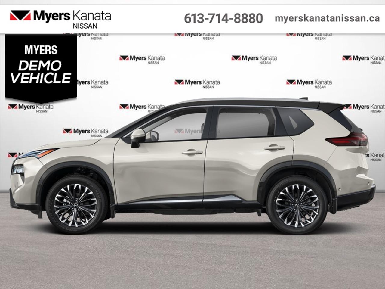 <b>Low Mileage, Bose Premium Audio,  HUD,  Sunroof,  Power Liftgate,  360 Camera!</b><br> <br>  Compare at $51545 - KANATA NISSAN PRICE is just $45545! <br> <br>Capable of crossing over into every aspect of your life, this 2026 Rogue lets you stay focused on the adventure. This 2026 Nissan Rogue is for sale today in Kanata. This low mileage SUV has just 3,150 km. Its 2-tone Champagne Silver in colour. It has an Automatic transmission and is powered by a 201HP 1.5L 3 Cylinder Engine. <br> <br> Our Rogues trim level is Platinum. Its sophisticated exterior features a power liftgate, panoramic sunroof, chrome and black accents, and a distinctive grille that enhances its modern appeal. Inside, premium quilted semi-aniline leather seats with heating and memory functions, a heated leather steering wheel, dual-zone automatic climate control, and a power-adjustable drivers seat create a comfortable and upscale cabin environment. The intuitive infotainment system includes a 12.3-inch high-definition touchscreen with navigation, Bose premium audio with ten speakers, wireless Apple CarPlay and Android Auto, Google built-in services, and a Wi-Fi hotspot for seamless connectivity. Convenience features like remote start, proximity key entry, and Intelligent Cruise Control make every drive effortless, while advanced safety systems such as ProPILOT Assist 1.1, Blind Spot Intervention, Intelligent Lane Intervention, Emergency SOS, and the Aerial View Camera System provide confidence and awareness on every journey. This vehicle has been upgraded with the following features: Bose Premium Audio, HUD, Sunroof, Power Liftgate, 360 Camera, Intelligent Cruise Control, Navigation.<br> <br/><br>*LIFETIME ENGINE TRANSMISSION WARRANTY NOT AVAILABLE ON VEHICLES WITH KMS EXCEEDING 140,000KM, VEHICLES 8 YEARS & OLDER, OR HIGHLINE BRAND VEHICLE(eg. BMW, INFINITI. CADILLAC, LEXUS...)<br> Come by and check out our fleet of 60+ used cars and trucks and 80+ new cars and trucks for sale in Kanata.  o~o