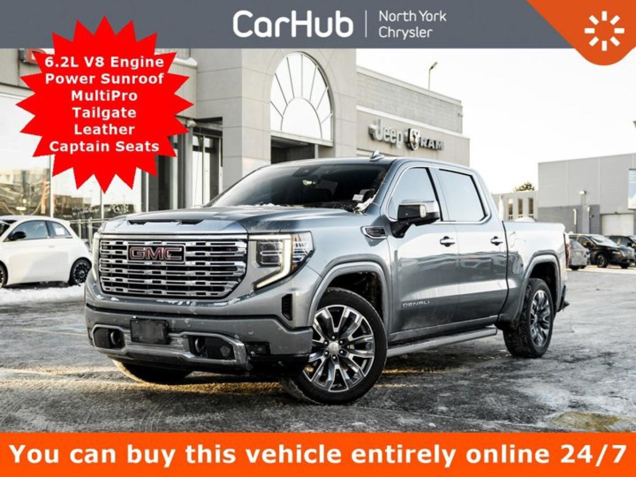 2024 GMC Sierra 1500 Denali 147'' 6.2L V8 Engine Power Sunroof MultiPro Tailgate Leather Captain Seats Photo0