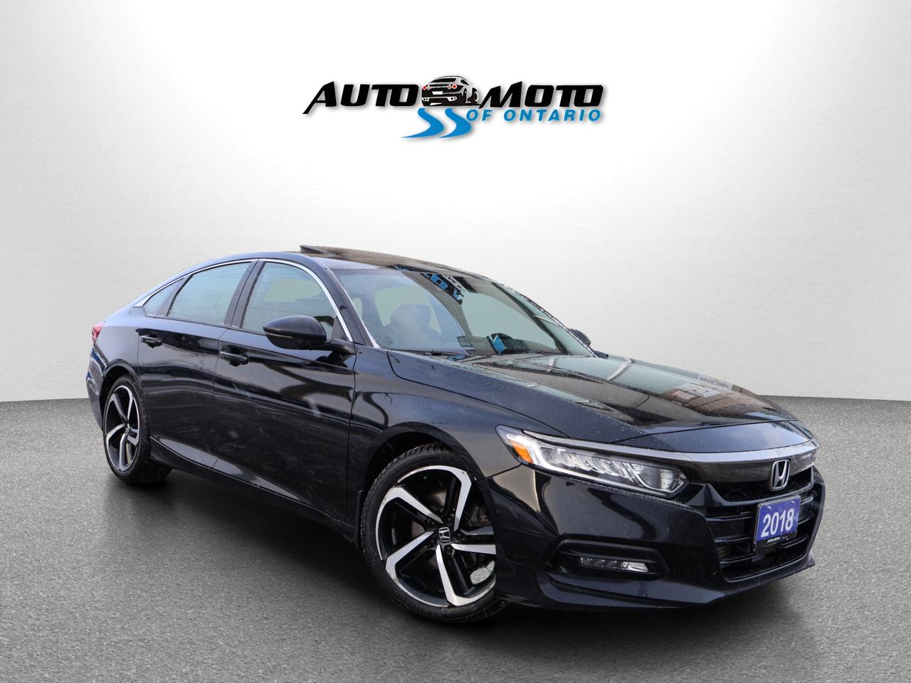 2018 Honda Accord SPORT CERTIFIED *ACCIDENT FREE* CAMERA BLUETOOTH LEATHER HEATED SEATS SUNROOF CRUISE ALLOYS Photo