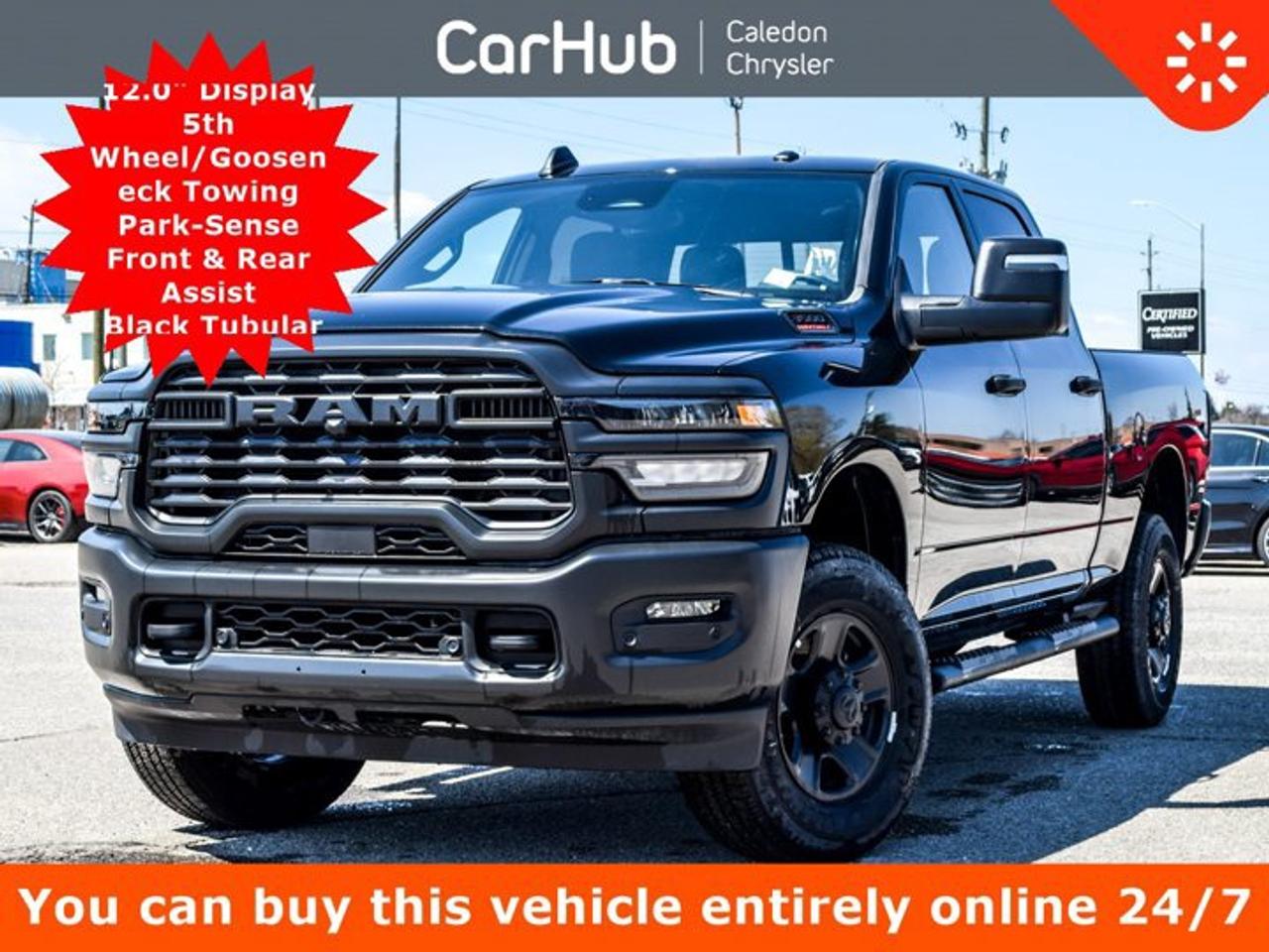 Great PriceCertified Pre-Owned,<p>Only 200 km! This Ram 3500 Tradesman 4x4 Crew Cab 64 Box Engine: 6.4L V8 HEMI HD, Transmission: 8-Speed Automatic, Our advertised prices are for consumers (i.e. end users) only.</p><p> </p><p>This vehicle is in excellent condition and has passed a multi point inspection. Vehicle detailed.</p><p> </p><p> </p><p>This Ram 3500 Tradesman 4x4 Crew Cab 64 Box Comes Equipped with These Options <br />GPS Navigation</p><p>Black Running Board</p><p>Apple CarPlay Capable</p><p>12 Touchscreen Display</p><p>ParkView Backup Camera</p><p>Power Convex Aux Exterior Mirrors</p><p>Hands-Free Phone Communication</p><p>5th wheel /Gooseneck Towing Prep group</p><p>Auto On/Off Reflector Led Low/High Beam Daytime Running Headlamps w/Delay-Off, Convenience Group, Radio: Uconnect 5 Nav w/12.0 Display, Auto-Dimming Rearview Mirror, Rear Power Sliding Window, Emergency Vehicle Alert System (EVAS), 12 Touchscreen Display, Tinted Acoustic Windshield, GPS Navigation, Black MOPAR Tubular Side Steps, Heated Exterior Mirrors, SiriusXM w/360L On-Demand Content, Connected Travel & Traffic Services, Mirror Running Lights, Alexa Built-In, Carpet Floor Covering, Power Convex Aux Exterior Mirrors, Off-Road Info Pages, Trailer Tow Pages, 400-Watt Inverter, Disassociated Touchscreen Display, Power Fold Heated Telescopic Mirrors, HD Radio, Exterior Mirrors w/Turn Signals, Exterior Mirrors w/Courtesy Lamps, A/C w/Dual-Zone Auto Temperature Control, 115-Volt Auxiliary Power Outlet - Front, Power Adjust Mirrors,  Parksense Front & Rear Park Assist,</p><p> </p><p>Please note the window sticker features options the car had when new -- some modifications may have been made since then. Please confirm all options and features with your CarHub Product Advisor.</p><p> </p><p> </p><p>Drive Happy with CarHub<br />*** All-inclusive, upfront prices -- no haggling, negotiations, pressure, or games</p><p>*** Purchase or lease a vehicle and receive a $1000 CarHub Rewards card for service</p><p>*** Purchase this vehicle fully online on CarHub websites</p><p> </p><p>Transparency Statement<br />USED VEHICLES: Online prices and payments are for finance purchases -- please note there is a $850 safety certification fee. if not Certified, then as per OMVIC Regulations the vehicle is deemed to be not drivable and Not Certified. Cash purchases for used vehicles have a $2,350 surcharge which includes the safety certification (the finance price + $2,350). NEW VEHICLES: New financed vehicles are subject to an $ 850 Processing Fee. New cars priced at over $100,000 including add-ons or accessories are subject to the additional federal luxury tax. While every effort is taken to avoid errors, technical or human error can occur, so please confirm vehicle features, options, materials, and other specs with your CarHub representative. This can easily be done by calling us or by visiting us at the dealership. CarHub used vehicles come standard with 1 key. If we receive more than one key from the previous owner, we include them with the vehicle. Additional keys may be purchased at the time of sale. Ask your Product Advisor for more details. Payments are only estimates derived from a standard term/rate on approved credit. Terms, rates and payments may vary. Prices, rates and payments are subject to change without notice. Please see our website for more details.</p><p> </p>