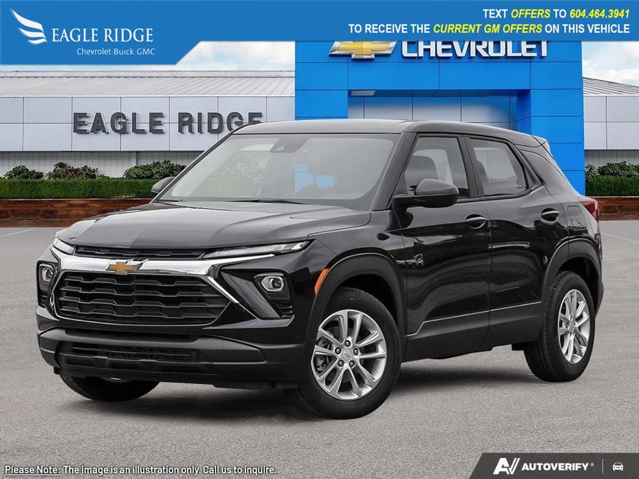 <p>7" Diagonal Colour Touchscreen Display, Apple CarPlay/Android Auto, Brake assist, Cloth Seat Trim, Compass, Driver door bin, Driver vanity mirror, Dual front side impact airbags, Emergency communication system: OnStar and Chevrolet connected services capable, Exterior Parking Camera Rear, Front anti-roll bar, Knee airbag, Low tire pressure warning, Power steering, Power windows, Rear side impact airbag, Remote keyless entry, Steering wheel mounted audio controls, Trip computer, Wireless Apple CarPlay/Android Auto</p>