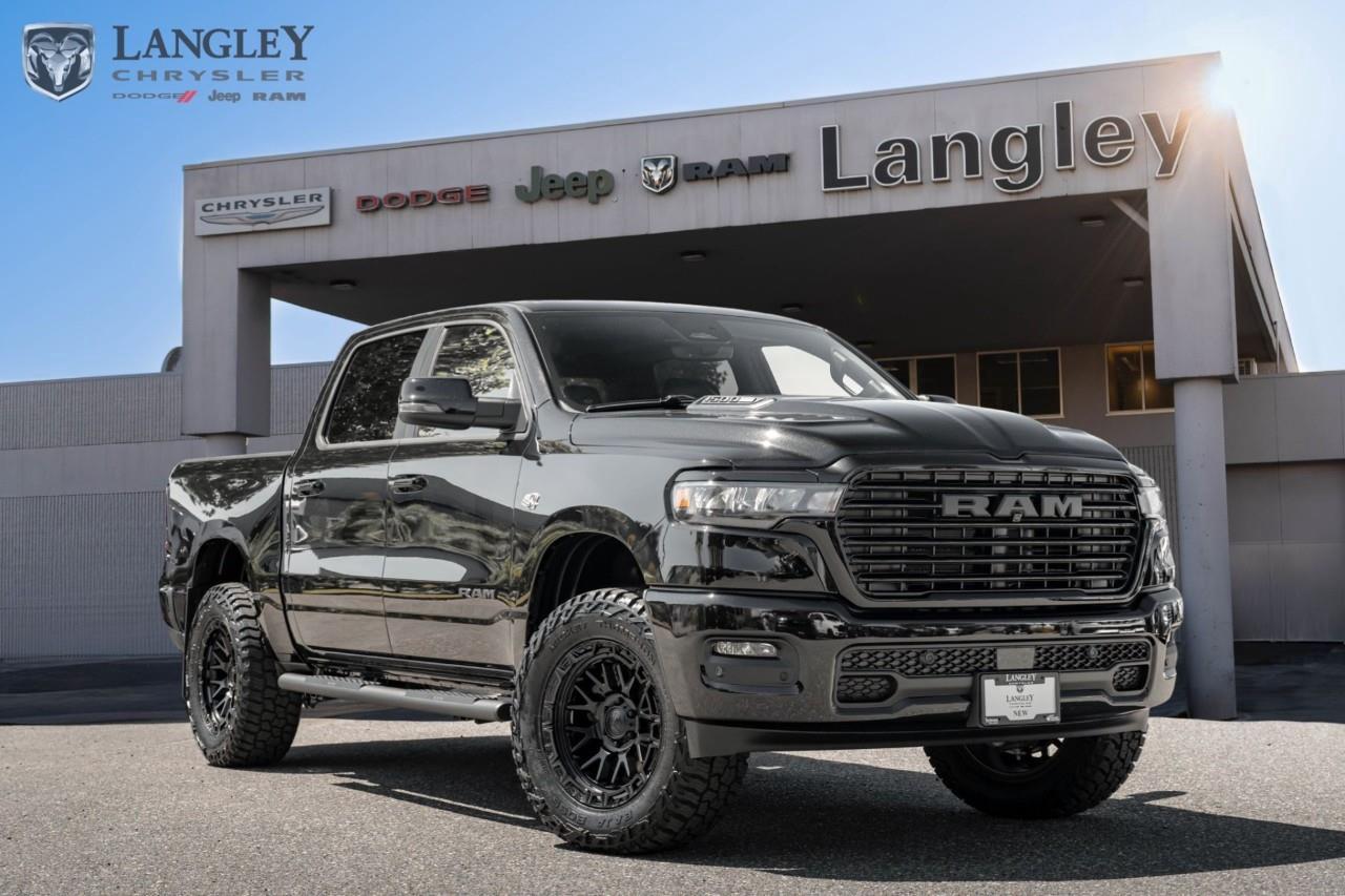 <p><strong>2026 RAM 1500 Sport 4x4 Crew Cab 5'7" Box</strong></p><p>The 2026 RAM 1500 Sport is a Canada-exclusive trim featuring a monochromatic exterior and the standard 3.0L Hurricane twin-turbo engine for modern performance.</p><p></p><ul><li><p><strong>Engine</strong>: 3.0L Hurricane Twin-Turbo I-6 (420 hp, 469 lb-ft torque)</p><p></p></li><li><p><strong>Drivetrain</strong>: 4x4 with 8-speed automatic transmission</p><p></p></li><li><p><strong>Efficiency</strong>: 12.1 L/100 km City / 9.7 L/100 km Highway</p><p></p></li><li><p><strong>Max Towing</strong>: Up to 5,248 kg (11,570 lbs)</p><p></p></li><li><p><strong>Technology</strong>: 12-inch Uconnect 5 touchscreen and 7-inch digital cluster display</p><p></p></li><li><p><strong>Key Features</strong>: Sport performance hood, 20-inch black aluminum wheels, and black cloth front bucket seats</p><p></p></li></ul><p>Come book a test drive at Langley Chrysler, conveniently located in Langley, British Columbia.</p>*All new vehicle purchases are plus the PDI accessory installs and any price increases provided by the manufacturer. For trucks the accessories will include wheel locks, spray-in liners, and mud flaps. For all other vehicles, wheel locks are standard, other equipment may apply. Confirm with the dealer.

<p>*All prices are net of all manufacturer incentives and/or rebates and are subject to change by the manufacturer without notice. All prices plus applicable taxes, applicable environmental recovery charges, documentation of $599 and full tank of fuel surcharge of $76 if a full tank is chosen.<br />Other items available that are not included in the above price:<br />Tire & Rim Protection and Key fob insurance starting from $599<br />Service contracts (extended warranties) for up to 7 years and 200,000 kms starting from $599<br />Custom vehicle accessory packages, mudflaps and deflectors, tire and rim packages, lift kits, exhaust kits and tonneau covers, canopies and much more that can be added to your payment at time of purchase<br />Undercoating, rust modules, and full protection packages starting from $199<br />Flexible life, disability and critical illness insurances to protect portions of or the entire length of vehicle loan?im?im<br />Financing Fee of $500 when applicable<br />Prices shown are determined using the largest available rebates and incentives and may not qualify for special APR finance offers. See dealer for details. This is a limited time offer.</p>