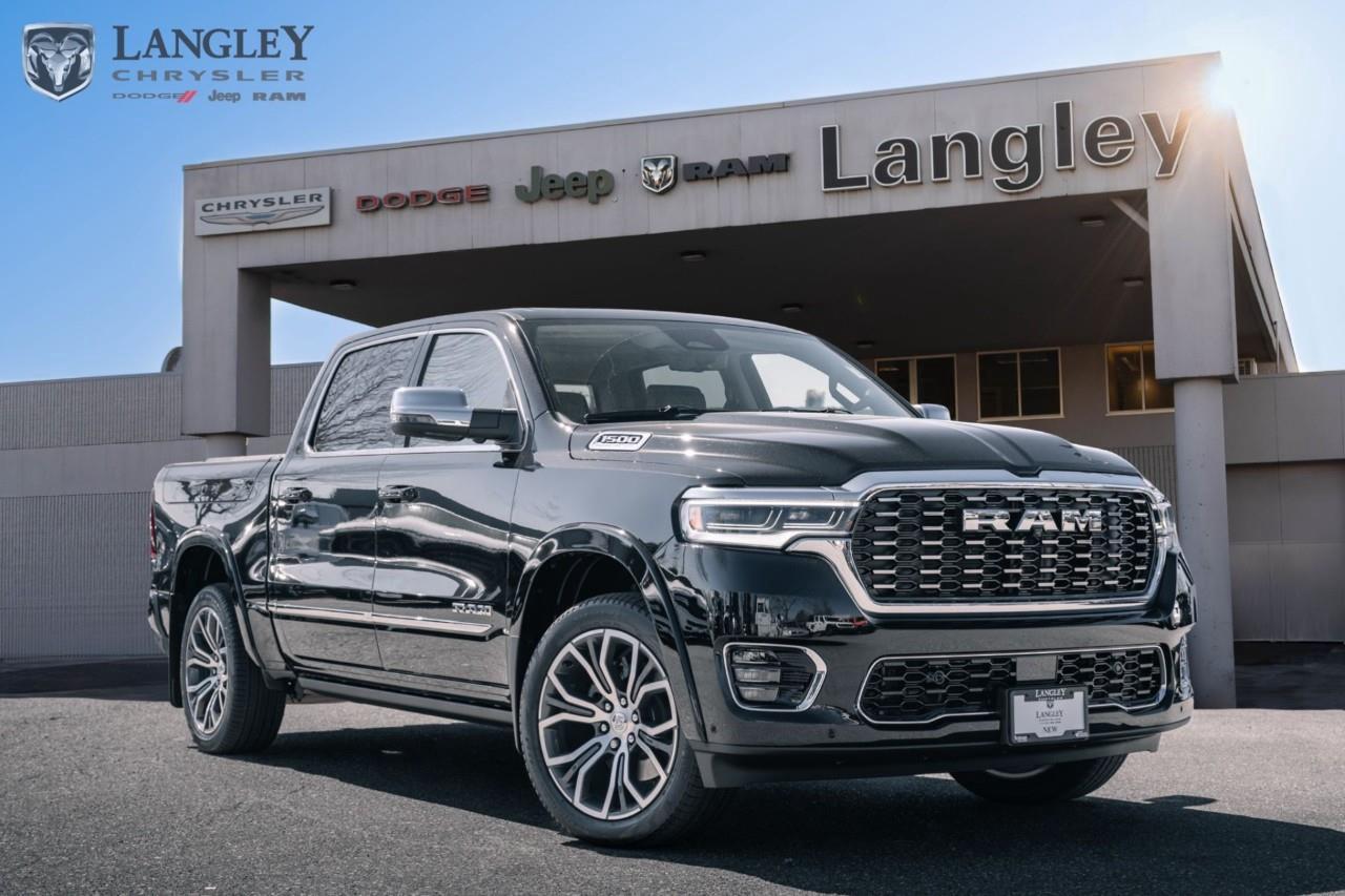 <p><strong>2026 RAM 1500 Tungsten 4x4 Crew Cab 5'7" Box</strong></p><p>The 2026 RAM 1500 Tungsten is the pinnacle of luxury in the pickup world, featuring the high-output Hurricane engine and class-exclusive amenities like 24-way massaging seats and a 23-speaker Klipsch audio system.</p><p></p><ul><li><p><strong>Engine</strong>: 3.0L Hurricane High-Output Twin-Turbo I-6 (540 hp, 521 lb-ft torque)</p><p></p></li><li><p><strong>Drivetrain</strong>: 4x4 with 8-speed automatic transmission</p><p></p></li><li><p><strong>Efficiency</strong>: 15.7 L/100 km City / 11.5 L/100 km Highway</p><p></p></li><li><p><strong>Max Towing</strong>: Up to 4,536 kg (10,000 lbs)</p></li><li><p><strong>Technology</strong>: 14.4-inch Uconnect 5 touchscreen, 10.25-inch passenger screen, and dual wireless charging</p><p></p></li><li><p><strong>Key Features</strong>: 24-way power heated/ventilated massaging front seats, 22-inch wheels, and active-level four-corner air suspension</p><p></p></li></ul><p>Come book a test drive at Langley Chrysler, conveniently located in Langley, British Columbia.</p>*All new vehicle purchases are plus the PDI accessory installs and any price increases provided by the manufacturer. For trucks the accessories will include wheel locks, spray-in liners, and mud flaps. For all other vehicles, wheel locks are standard, other equipment may apply. Confirm with the dealer.

<p>*All prices are net of all manufacturer incentives and/or rebates and are subject to change by the manufacturer without notice. All prices plus applicable taxes, applicable environmental recovery charges, documentation of $599 and full tank of fuel surcharge of $76 if a full tank is chosen.<br />Other items available that are not included in the above price:<br />Tire & Rim Protection and Key fob insurance starting from $599<br />Service contracts (extended warranties) for up to 7 years and 200,000 kms starting from $599<br />Custom vehicle accessory packages, mudflaps and deflectors, tire and rim packages, lift kits, exhaust kits and tonneau covers, canopies and much more that can be added to your payment at time of purchase<br />Undercoating, rust modules, and full protection packages starting from $199<br />Flexible life, disability and critical illness insurances to protect portions of or the entire length of vehicle loan?im?im<br />Financing Fee of $500 when applicable<br />Prices shown are determined using the largest available rebates and incentives and may not qualify for special APR finance offers. See dealer for details. This is a limited time offer.</p>