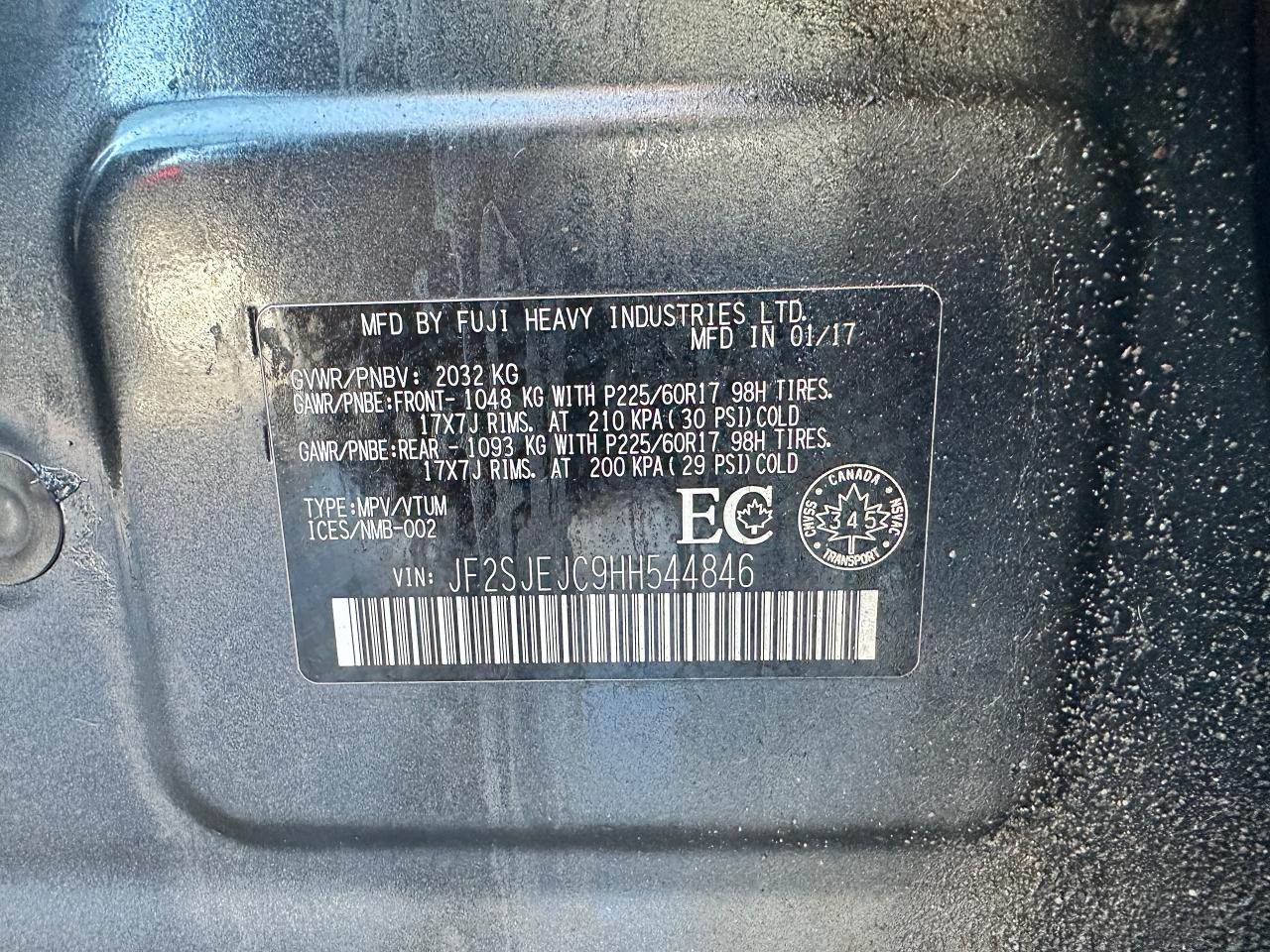 2017 Subaru Forester iTouring AWD HeatedCloth Sunroof Bluetooth RearCam Photo