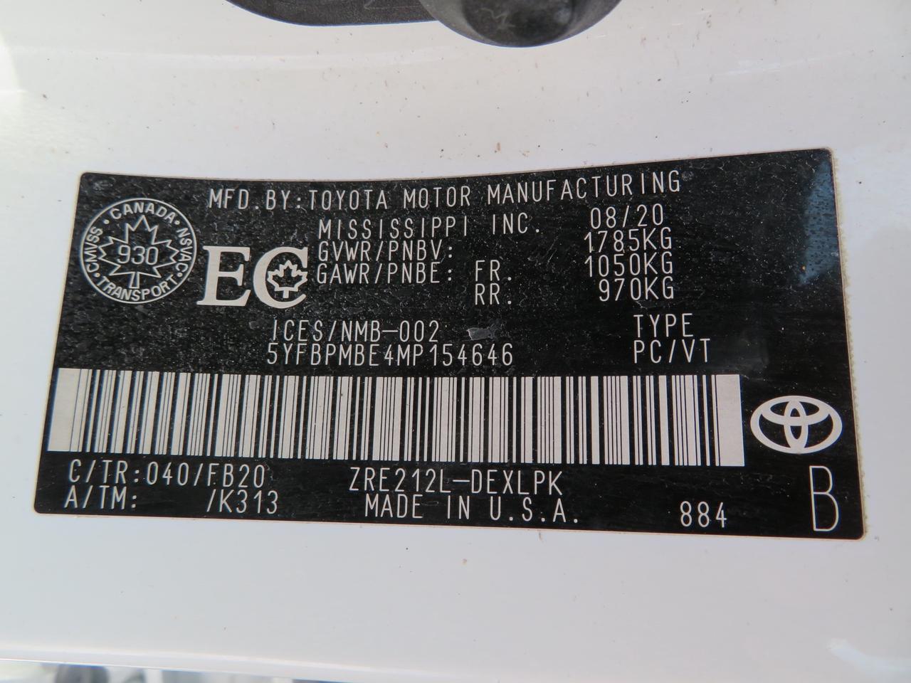 2021 Toyota Corolla LE Photo