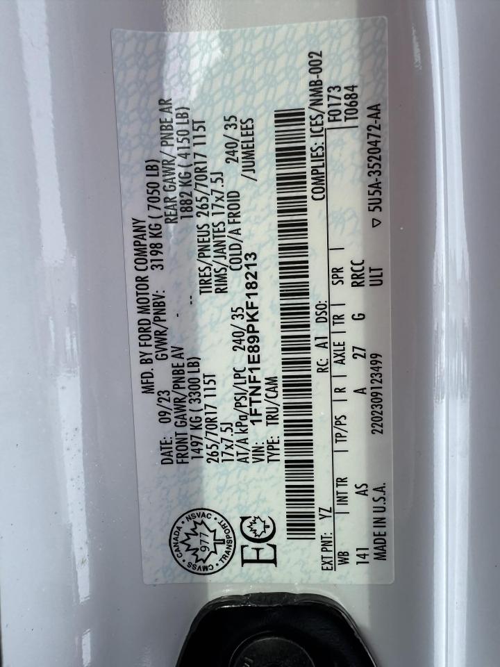 2023 Ford F-150 XL 4WD REG CAB 8' BOX Photo