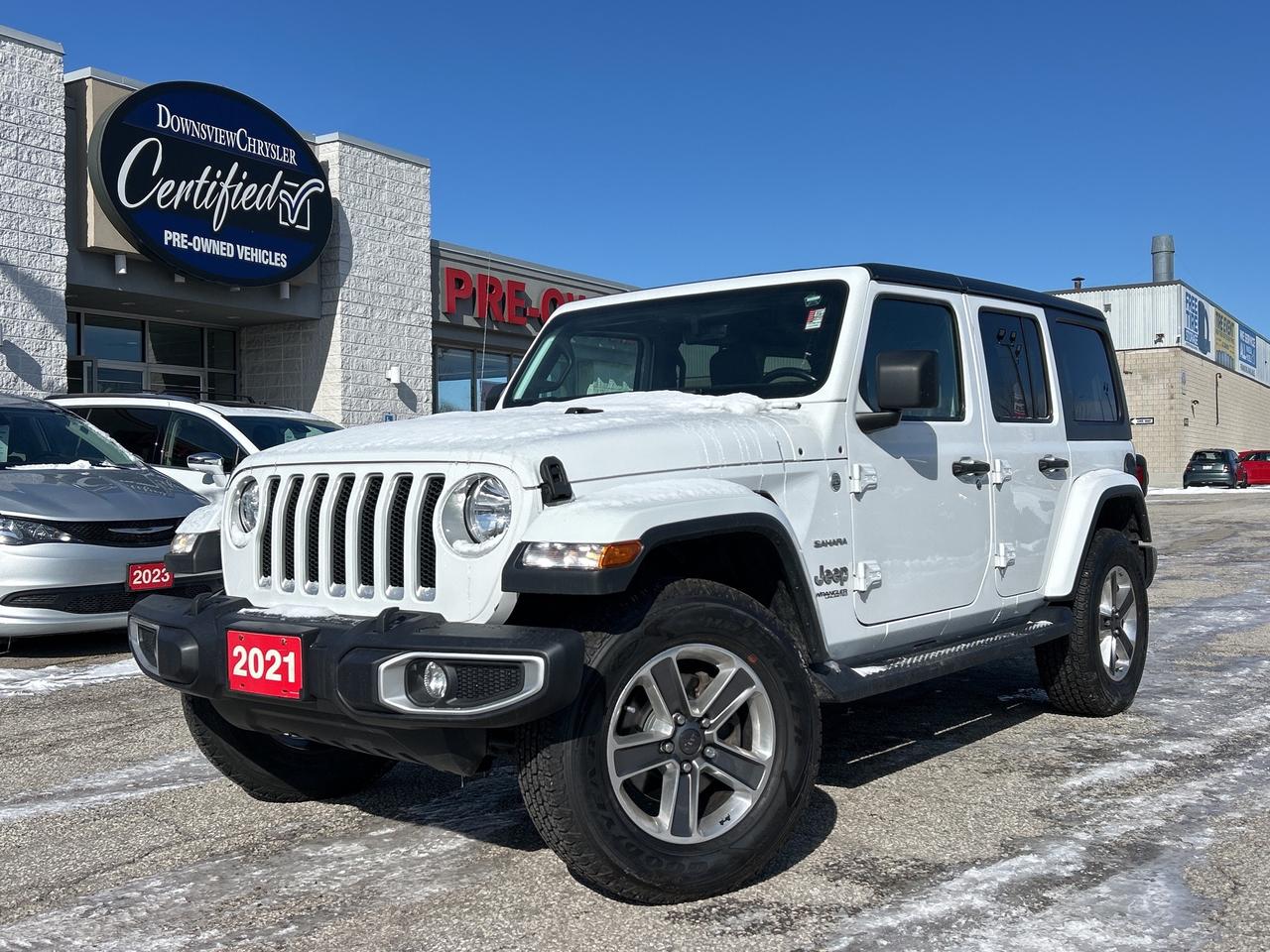 2021 Jeep Wrangler Sahara w/Leather, NAV, Heated Seats, Remote Start Photo0