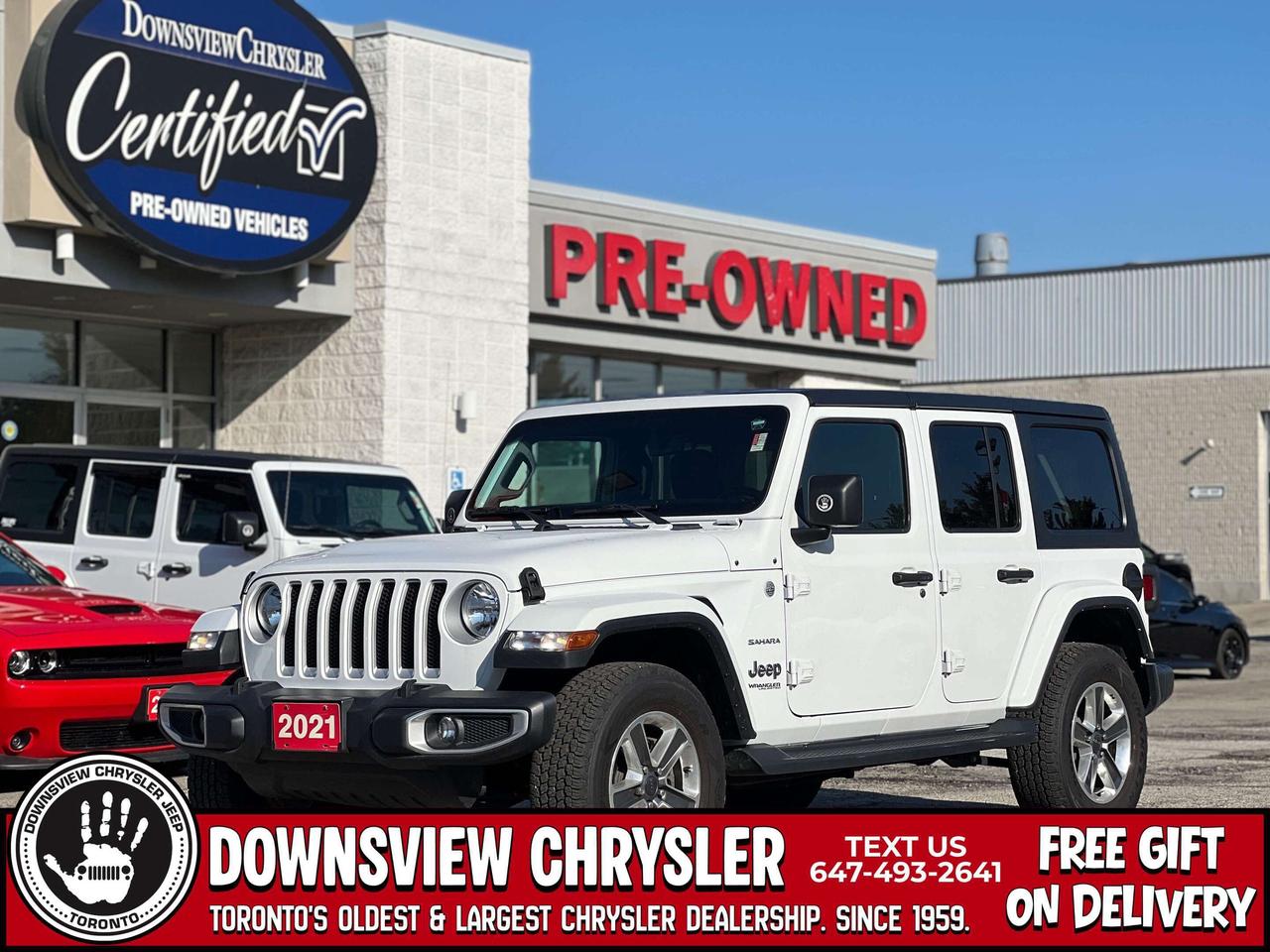2021 Jeep Wrangler Sahara w/Leather, NAV, Heated Seats, Remote Start Photo0