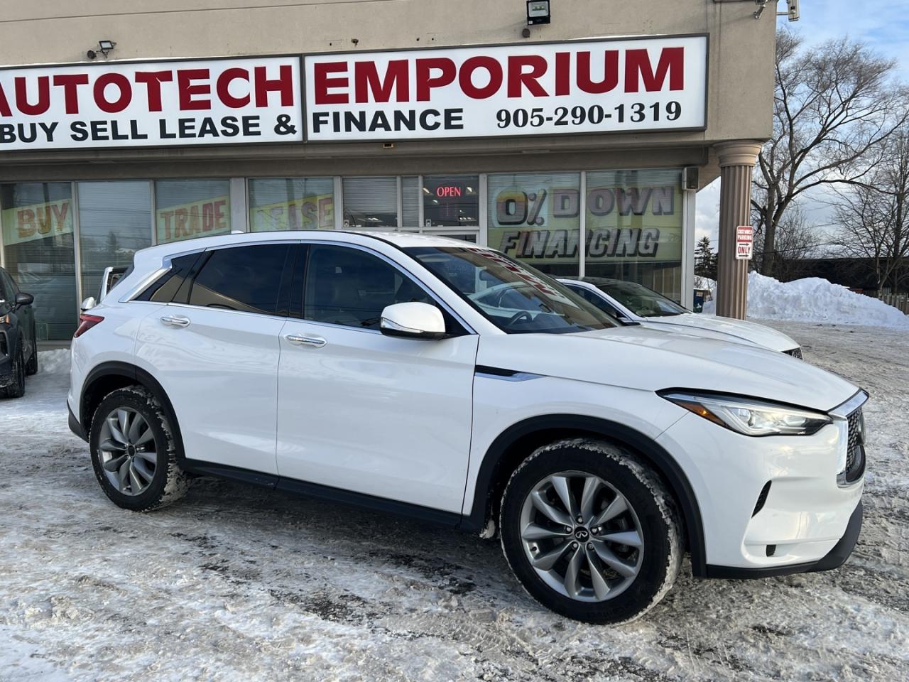 2021 Infiniti QX50 PURE Pearl White Leather   Remote Start   Rev Cam Photo