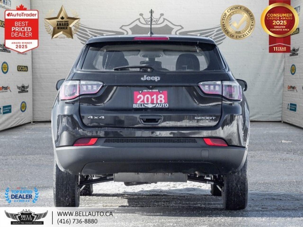 2018 Jeep Compass Sport   4WD   AUTOMATIC   B.CAM   DRIVEMODS   LOWK Photo