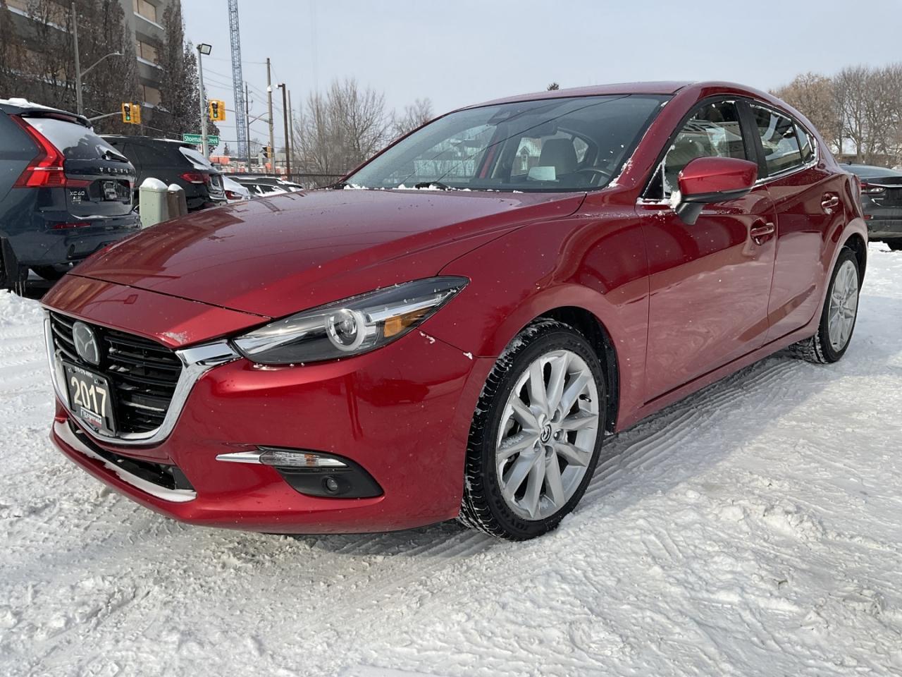 2017 Mazda MAZDA3 GT 5-Door - WHITE LEATHER! NAV! BACK-UP CAM! BSM! Photo