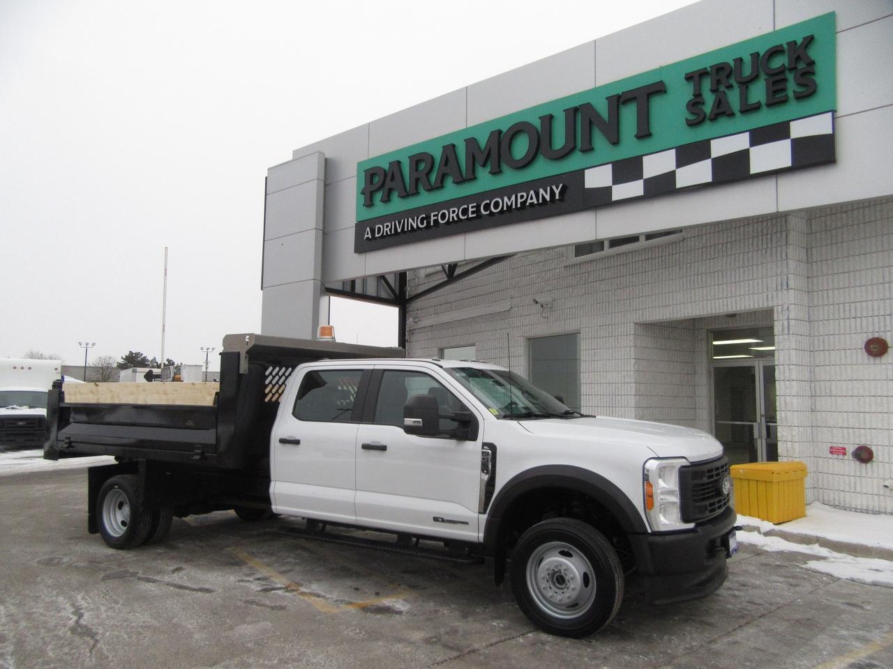 2023 Ford F-550 CREW CAB 4X4 DIESEL WITH 12FT STEEL DUMP BOX Photo