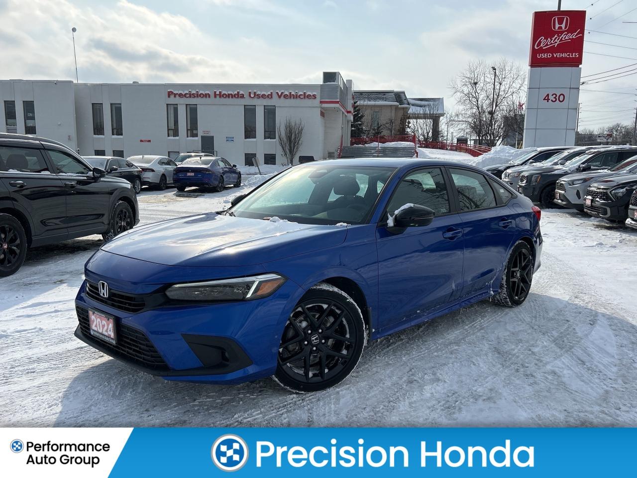 2024 Honda Civic Sedan Sport CarPlay Rear Cam Sunroof Heated Seats Photo