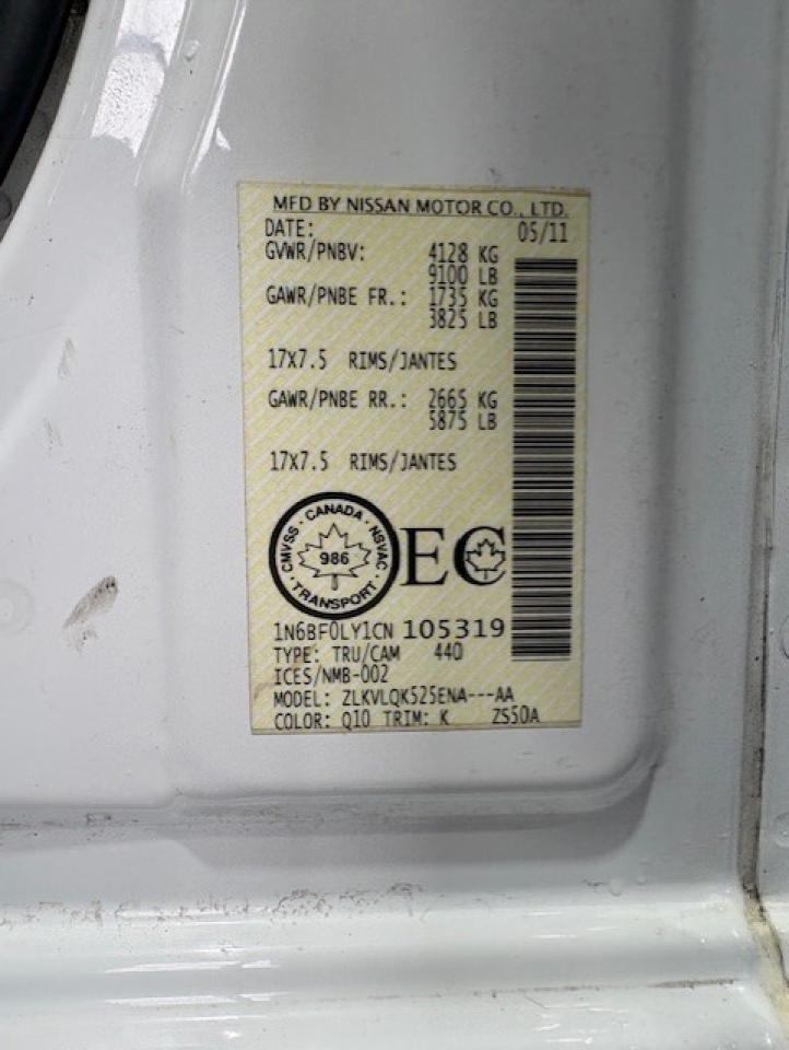 2012 Nissan NV 2500 V6 S HIGH ROOF **ONLY 55,000KM-CERTIFIED** Photo