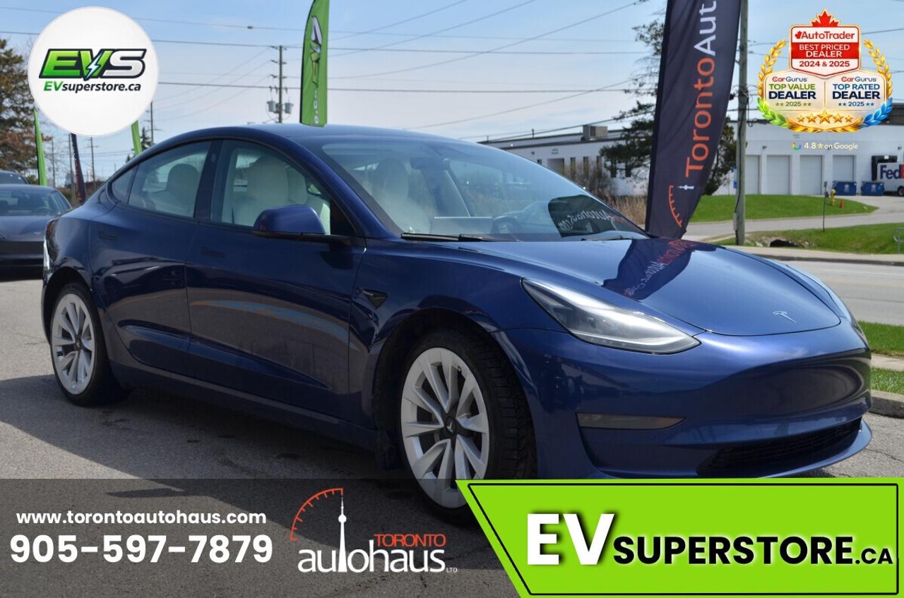 2022 Tesla Model 3 LFP I WHITE INT. I OVER 100 TESLAS I EVSUPERSTORE. Photo4
