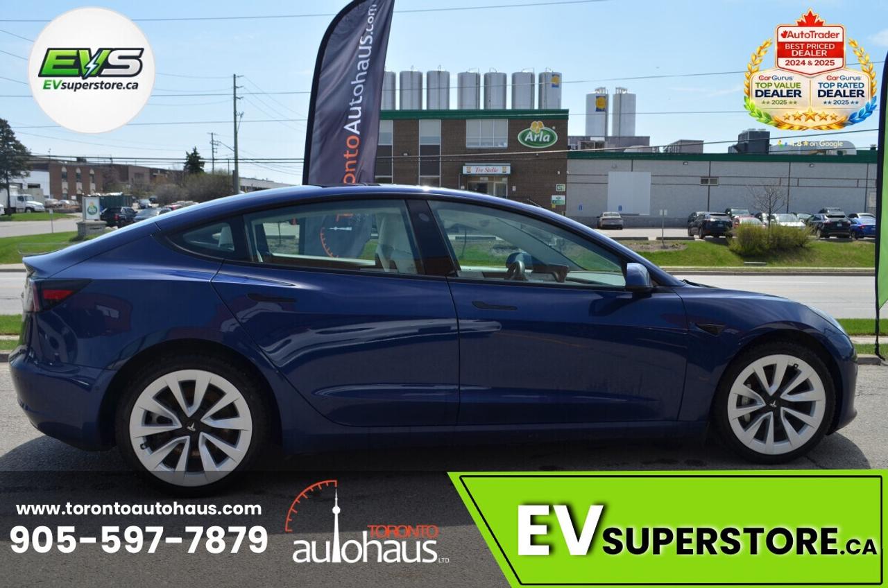 2022 Tesla Model 3 LFP I WHITE INT. I OVER 100 TESLAS I EVSUPERSTORE. Photo