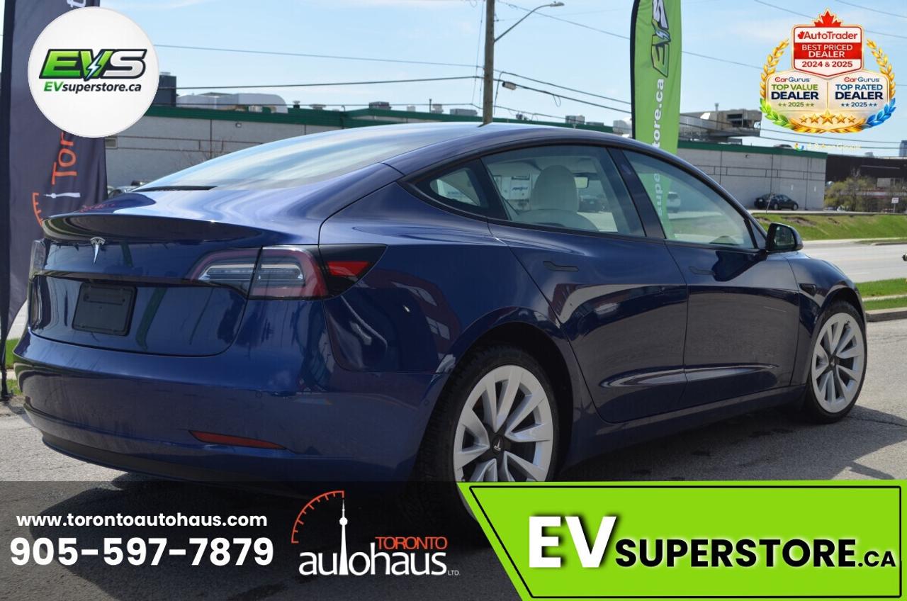 2022 Tesla Model 3 LFP I WHITE INT. I OVER 100 TESLAS I EVSUPERSTORE. Photo