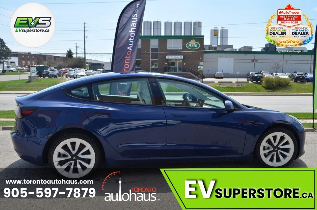 2022 Tesla Model 3 LFP I WHITE INT. I OVER 100 TESLAS I EVSUPERSTORE. Photo