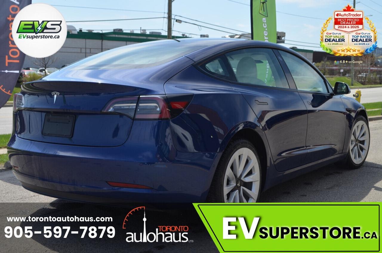 2022 Tesla Model 3 LFP I WHITE INT. I OVER 100 TESLAS I EVSUPERSTORE. Photo