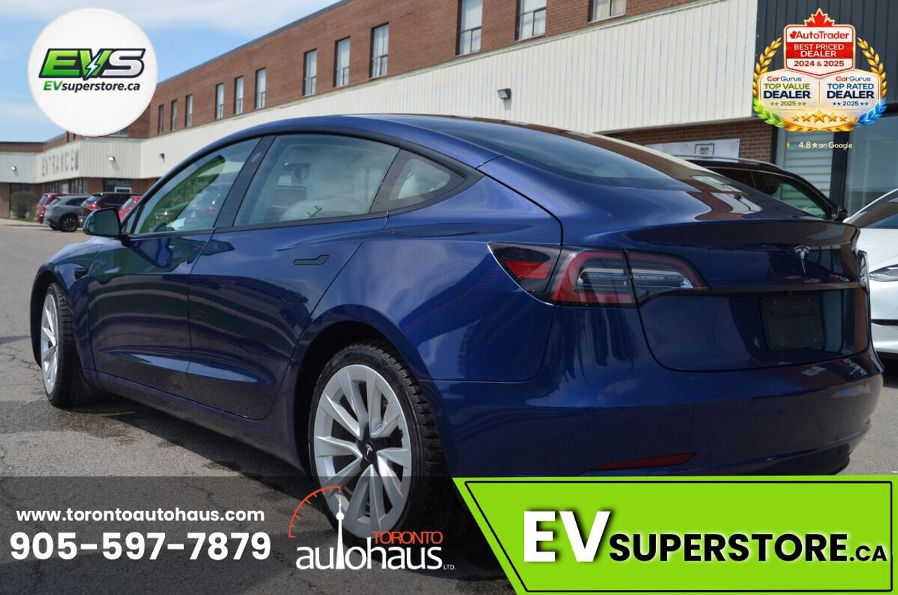 2022 Tesla Model 3 LFP I WHITE INT. I OVER 100 TESLAS I EVSUPERSTORE. Photo