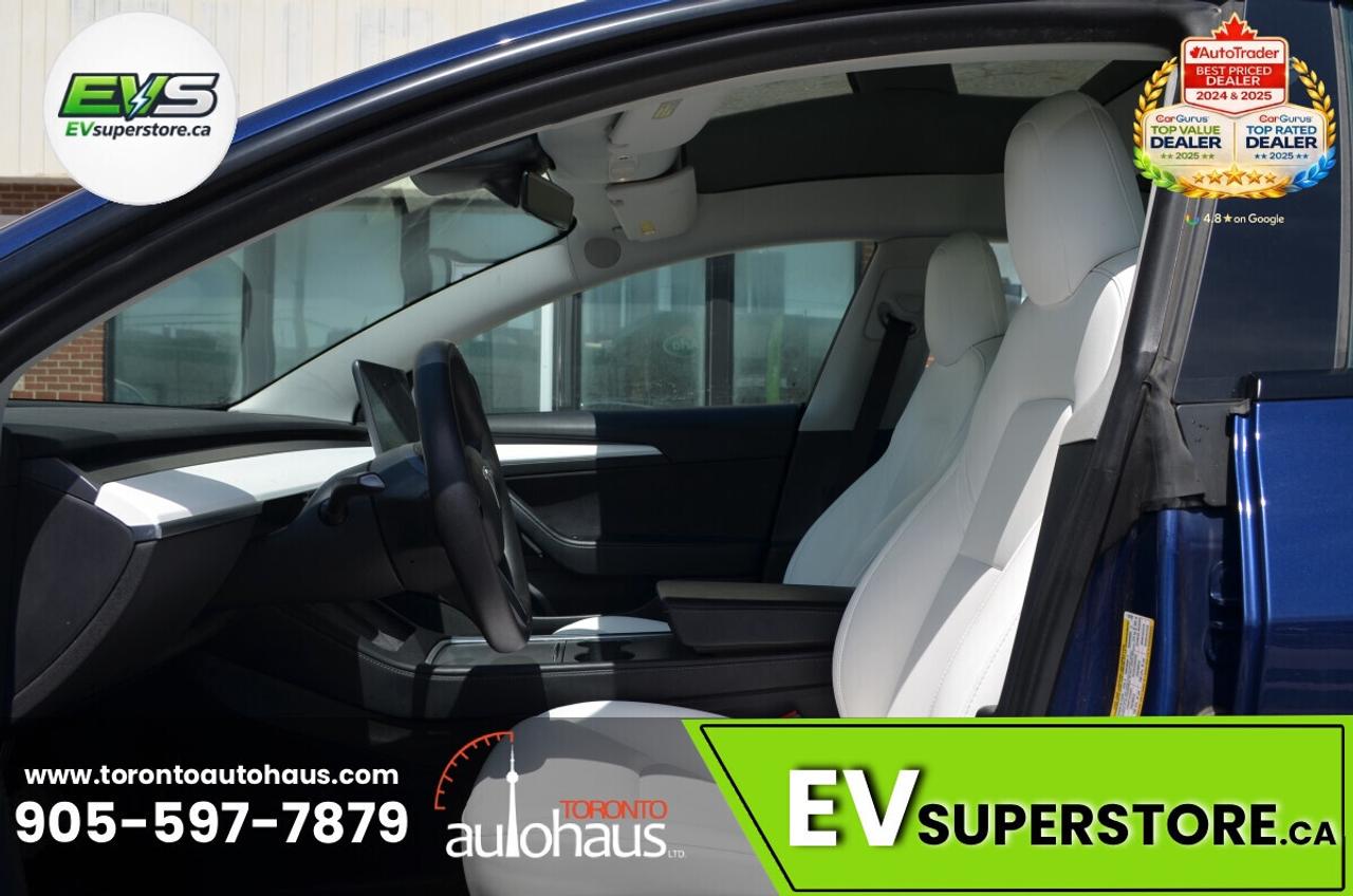 2022 Tesla Model 3 LFP I WHITE INT. I OVER 100 TESLAS I EVSUPERSTORE. Photo