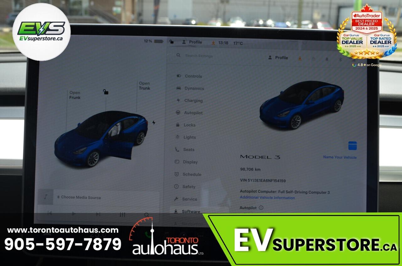 2022 Tesla Model 3 LFP I WHITE INT. I OVER 100 TESLAS I EVSUPERSTORE. Photo