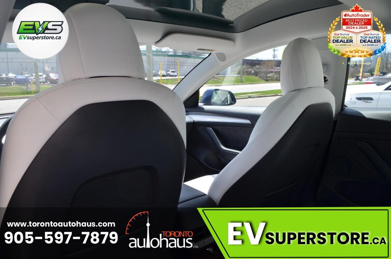 2022 Tesla Model 3 LFP I WHITE INT. I OVER 100 TESLAS I EVSUPERSTORE. Photo