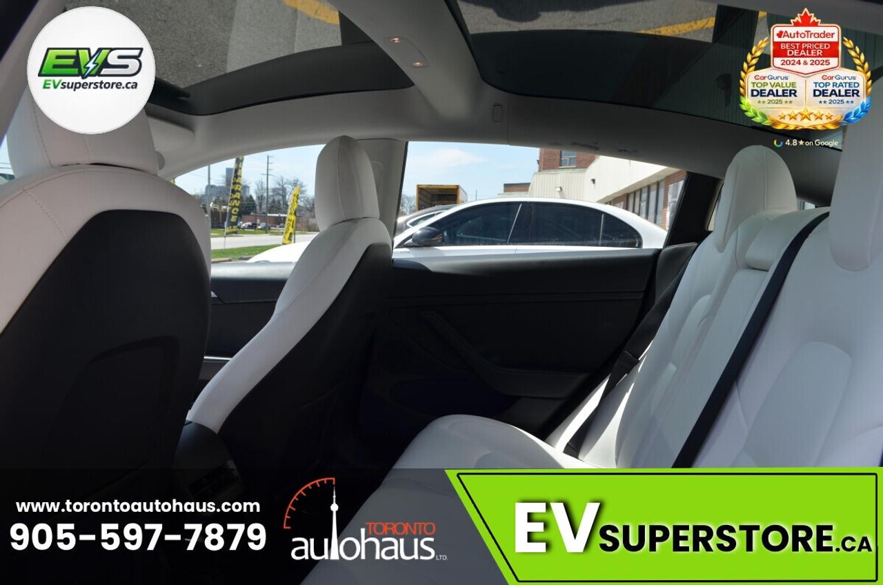 2022 Tesla Model 3 LFP I WHITE INT. I OVER 100 TESLAS I EVSUPERSTORE. Photo