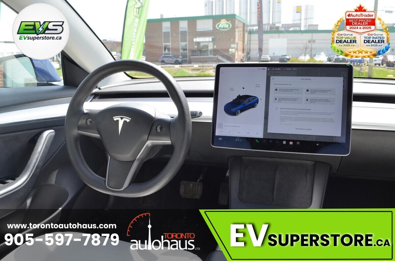 2022 Tesla Model 3 LFP I WHITE INT. I OVER 100 TESLAS I EVSUPERSTORE. Photo