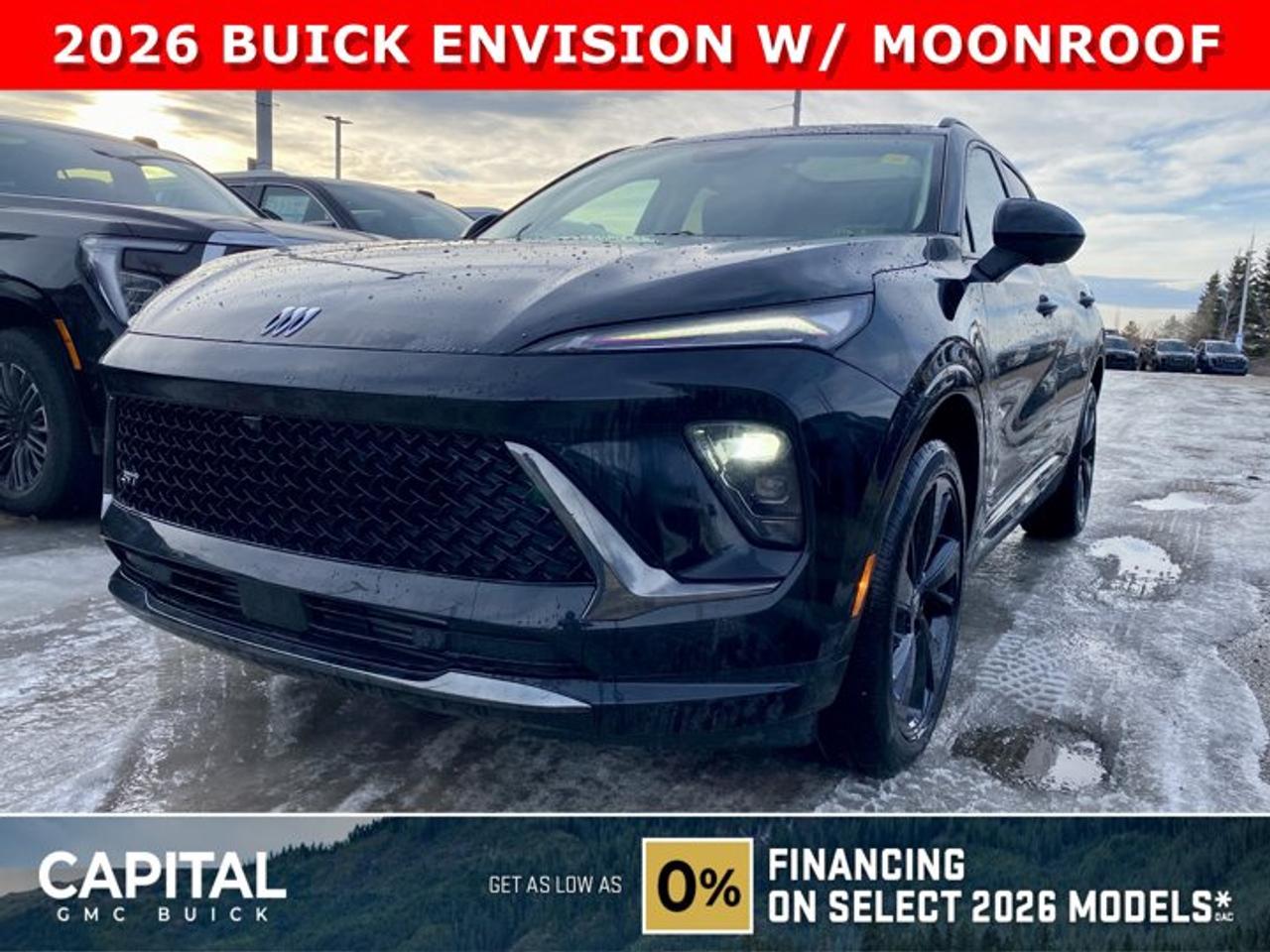 Check out this 2026 Buick Envision Sport Touring! Equipped with options like Power Sliding Moonroof, Memory Seats, Ultra-Wide 30 Diagonal Screen, Heated Front and Rear Seats, Heated Steering, Adaptive Cruise Control, Handsfree Power Liftgate, 360 Cam, Heads-up Display, Remote Start, and so much more... Call Now!Ask for the Internet Department for more information or book your test drive today! Text 507-585-4395 for fast answers at your fingertips!AMVIC Licensed Dealer - Licence Number B1044900