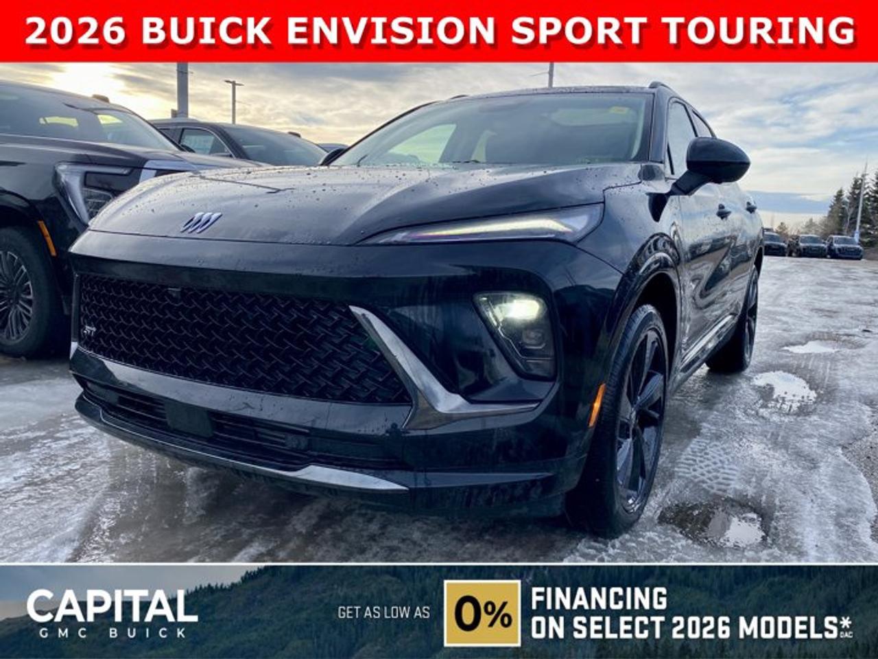 Check out this 2026 Buick Envision Sport Touring! Equipped with options like Power Sliding Moonroof, Memory Seats, Ultra-Wide 30 Diagonal Screen, Heated Front and Rear Seats, Heated Steering, Adaptive Cruise Control, Handsfree Power Liftgate, 360 Cam, Heads-up Display, Remote Start, and so much more... Call Now!Ask for the Internet Department for more information or book your test drive today! Text 507-585-4395 for fast answers at your fingertips!AMVIC Licensed Dealer - Licence Number B1044900