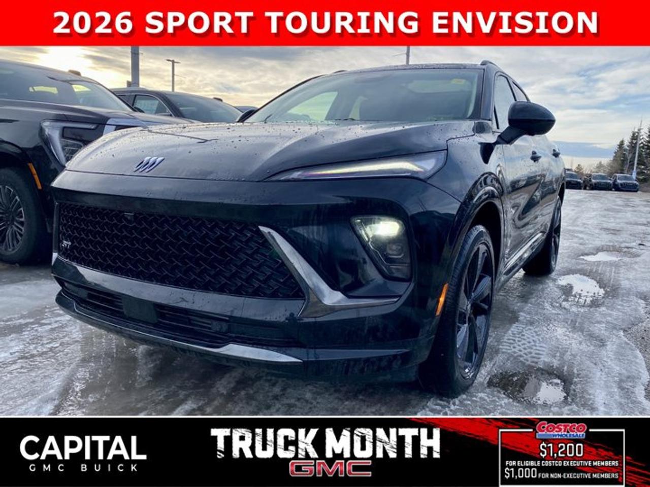 Check out this 2026 Buick Envision Sport Touring! Equipped with options like Power Sliding Moonroof, Memory Seats, Ultra-Wide 30 Diagonal Screen, Heated Front and Rear Seats, Heated Steering, Adaptive Cruise Control, Handsfree Power Liftgate, 360 Cam, Heads-up Display, Remote Start, and so much more... Call Now!Ask for the Internet Department for more information or book your test drive today! Text 825-445-0521 for fast answers at your fingertips!AMVIC Licensed Dealer - Licence Number B1044900Disclaimer: All prices are plus taxes and include all cash credits and loyalties. See dealer for details. AMVIC Licensed Dealer # B1044900