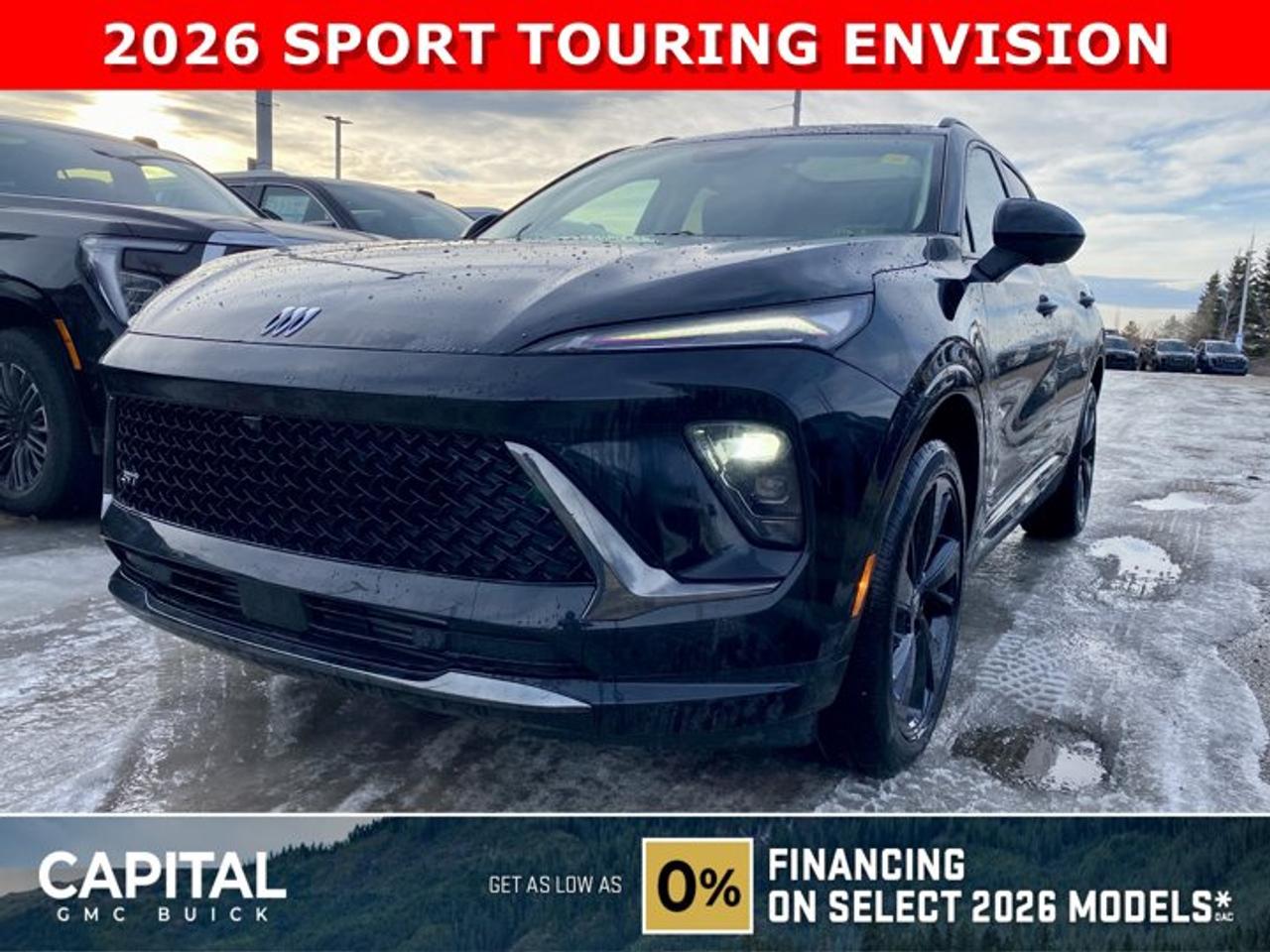 Check out this 2026 Buick Envision Sport Touring! Equipped with options like Power Sliding Moonroof, Memory Seats, Ultra-Wide 30 Diagonal Screen, Heated Front and Rear Seats, Heated Steering, Adaptive Cruise Control, Handsfree Power Liftgate, 360 Cam, Heads-up Display, Remote Start, and so much more... Call Now!Ask for the Internet Department for more information or book your test drive today! Text 507-585-4395 for fast answers at your fingertips!AMVIC Licensed Dealer - Licence Number B1044900
