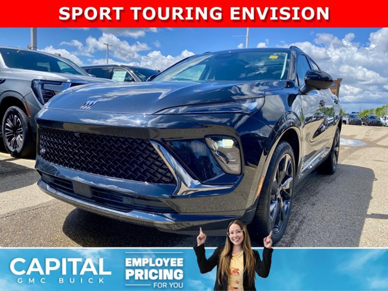 Check out this 2026 Buick Envision Sport Touring! Equipped with options like Power Sliding Moonroof, Memory Seats, Ultra-Wide 30 Diagonal Screen, Heated Front and Rear Seats, Heated Steering, Adaptive Cruise Control, Handsfree Power Liftgate, 360 Cam, Heads-up Display, Remote Start, and so much more... Call Now!Ask for the Internet Department for more information or book your test drive today! Text 587-400-9276 for fast answers at your fingertips!AMVIC Licensed Dealer - Licence Number B1044900