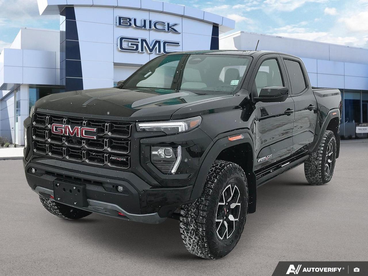 Price Includes Added Accessories Plus Engine Block Heater | 3 Years SiriusXM
Experience the future of midsize trucks with the 2026 GMC Canyon AT4X. This cutting-edge vehicle combines rugged capability with luxurious comfort, perfect for the adventurous driver who demands the best of both worlds.

- Advanced 2.7L 4-cylinder engine with 4WD for superior performance
- Multicolour 6.3 Diagonal Head-Up Display for enhanced driver awareness
- HD Surround Vision with HD Rear Vision Camera for unparalleled visibility
- Adaptive cruise control and heated steering wheel for ultimate comfort
- Power sunroof for an open-air driving experience
- Red Recovery Hooks for off-road readiness
- Sophisticated Onyx Black exterior paired with Obsidian Rush interior

Ready to elevate your driving experience? Reserve your 2026 GMC Canyon AT4X today or contact Birchwood Chevrolet Buick GMC to schedule a test drive. Our team is eager to answer any questions and help you discover the perfect vehicle for your lifestyle.
See three brands under one roof at Birchwood Chevrolet Buick GMC  the only place in Winnipeg where you can compare GMC, Chevrolet, and Buick all in one visit. Save yourself some time, see a great selection, and learn everything you need to know. 

Your Experience is Everything at Birchwood Chevrolet Buick GMC. 

Click, call (204) 837-5811, or visit Birchwood Chevrolet Buick GMC at the Birchwood Auto Park, 3965 Portage Avenue West at the Perimeter.

Dealer Permit #4240.
Dealer permit #4240