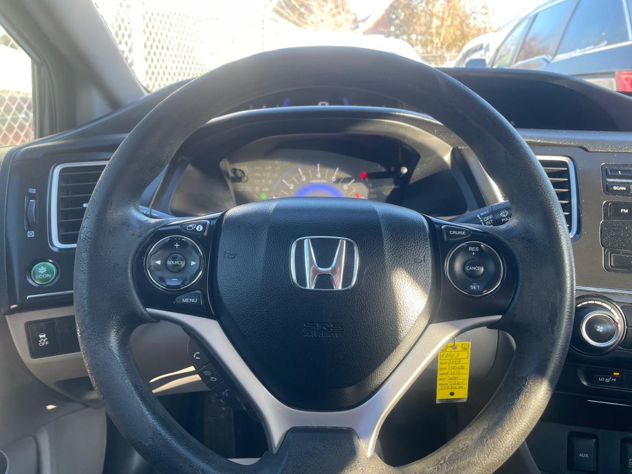 2013 Honda Civic LX *HEATED SEATS, ECO MODE, SAFETY* Photo