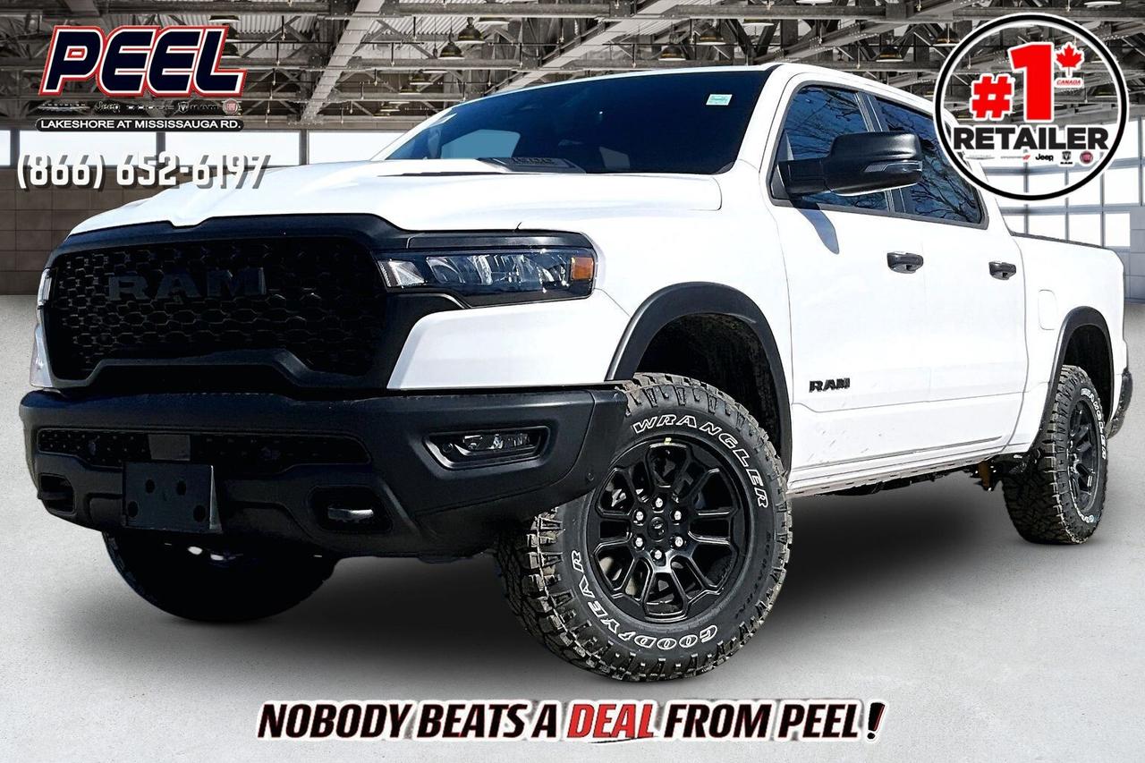 Engage & Explore with Peel Chrysler, Canadas #1 Stellantis FCA Retailer, 9 years in a row! Whether youre inquiring about our latest offers and specials on New or Used Cars, Trucks, SUVS, or seeking guidance, 1-866-652-6197 connects you directly. Dive deeper online or connect with our team to navigate your automotive journey seamlessly. WE TAKE ALL TRADES & CREDIT. WE SHIP ANYWHERE IN CANADA! OUR TEAM IS READY TO SERVE YOU 7 DAYS! *FREE CarFax (click the link above to check it out at no cost to you!)* ______________________________________________________ Peel Chrysler A Trusted Destination: Based in Mississauga, Port Credit, Ontario, we proudly serve customers from all corners of Ontario and Canada including Toronto, Oakville, North York, Richmond Hill, Ajax, Hamilton, Niagara Falls, Brampton, Thornhill, Scarborough, Vaughan, London, Windsor, Cambridge, Kitchener, Waterloo, Brantford, Sarnia, Pickering, Huntsville, Milton, Woodbridge, Maple, Aurora, Newmarket, Orangeville, Georgetown, Stouffville, Markham, Canadas best full-size truck powertrain limited warranty is based on years and kilometer coverage offered and the latest available competitive information for 2026 model year full-size trucks (excluding BEVs). The new Limited Powertrain Warranty of 10 year/160,000-kilometre (whichever occurs first) is available exclusively to retail customers who purchase or lease any of the following new and previously unregistered 2026 Ram vehicles from an authorized Ram dealership in Canada: Ram 1500 (including RHO), Ram 2500, Ram 3500, Ram Cab Chassis, and ProMaster Van (excluding full battery electric vehicles). The warranty is not available to fleet customers and, except as otherwise required by applicable law (including, but not limited, for individuals residing in Quebec, Nova Scotia and Saskatchewan), is non-transferable and applies only to the original retail purchaser or lessee.Canadas best full-size truck powertrain limited warranty is based on years and kilometer coverage offered and the latest available competitive information for 2026 model year full-size trucks (excluding BEVs). The new Limited Powertrain Warranty of 10 year/160,000-kilometre (whichever occurs first) is available exclusively to retail customers who purchase or lease any of the following new and previously unregistered 2026 Ram vehicles from an authorized Ram dealership in Canada: Ram 1500 (including RHO), Ram 2500, Ram 3500, Ram Cab Chassis, and ProMaster Van (excluding full battery electric vehicles). The warranty is not available to fleet customers and, except as otherwise required by applicable law (including, but not limited, for individuals residing in Quebec, Nova Scotia and Saskatchewan), is non-transferable and applies only to the original retail purchaser or lessee.