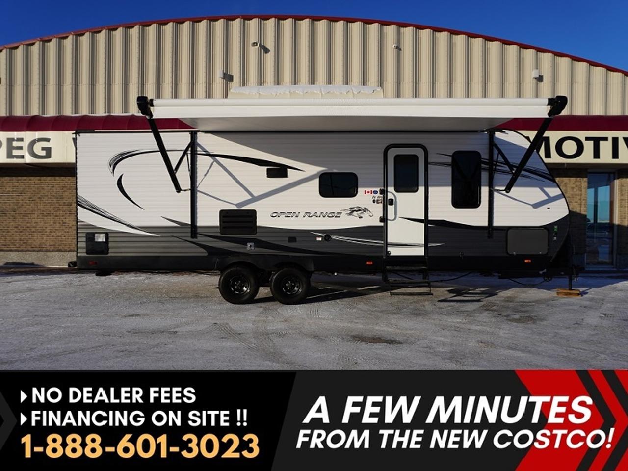 *** Dealer arranged financing on site! Quick, Simple,  no calls or waiting on bank appointments required!! ***   NO ADMINISTRATION FEES!!

2021 Highland Ridge Open Range 26BHS Travel Trailer &ndash; Bunkhouse, Family Friendly, Clean

Looking for a dependable, family-friendly travel trailer that&rsquo;s built for comfort and adventure? This 2021 Highland Ridge Open Range 26BHS is a well-designed bunkhouse model that offers space, convenience, and quality construction&mdash;perfect for weekend trips or extended vacations.

Family-Focused Bunkhouse Layout

This popular floorplan features rear bunk beds that provide dedicated sleeping space for kids or guests, while the private front bedroom gives parents their own comfortable retreat. Everyone has a place to relax without nightly setup hassles.

Spacious Living and Dining Area

The open living area is bright and welcoming with large windows and a comfortable booth dinette&mdash;ideal for family meals, board games, or planning your next stop. The layout maximizes space while keeping everything functional and easy to move around.

Well-Equipped Kitchen

The kitchen offers ample counter space, storage, and the essentials needed to prepare meals on the road. Whether you&rsquo;re cooking breakfast before a hike or dinner after a long travel day, it&rsquo;s designed to make camping simple and enjoyable.

Full Bathroom Convenience

A full bathroom onboard means comfort and privacy for the whole family, eliminating the need for late-night trips to campground facilities.

Quality Construction You Can Trust

Highland Ridge is known for solid construction and attention to detail. The Open Range line is built to handle the road while keeping your family comfortable at every destination.

This 2021 Highland Ridge Open Range 26BHS is clean, well cared for, and ready for its next adventure. A great option for families looking to upgrade their camping experience with comfort and reliability. Family-friendly and easy to tow, Ample storage throughout, Private master bedroom, Full bathroom, and Bunkhouse floorplan (26BHS)!

***EXTENDED WARRANTY options available to choose from to protect your RV and your wallet. (HUGE VALUE!!!) Zero down financing OAC with very Low monthly payments avail. Please see dealer for details. Trades accepted. View at Winnipeg West Automotive Group, 5195 Portage Ave. Dealer permit # 4365, Call now 1-(888) 601-3023.