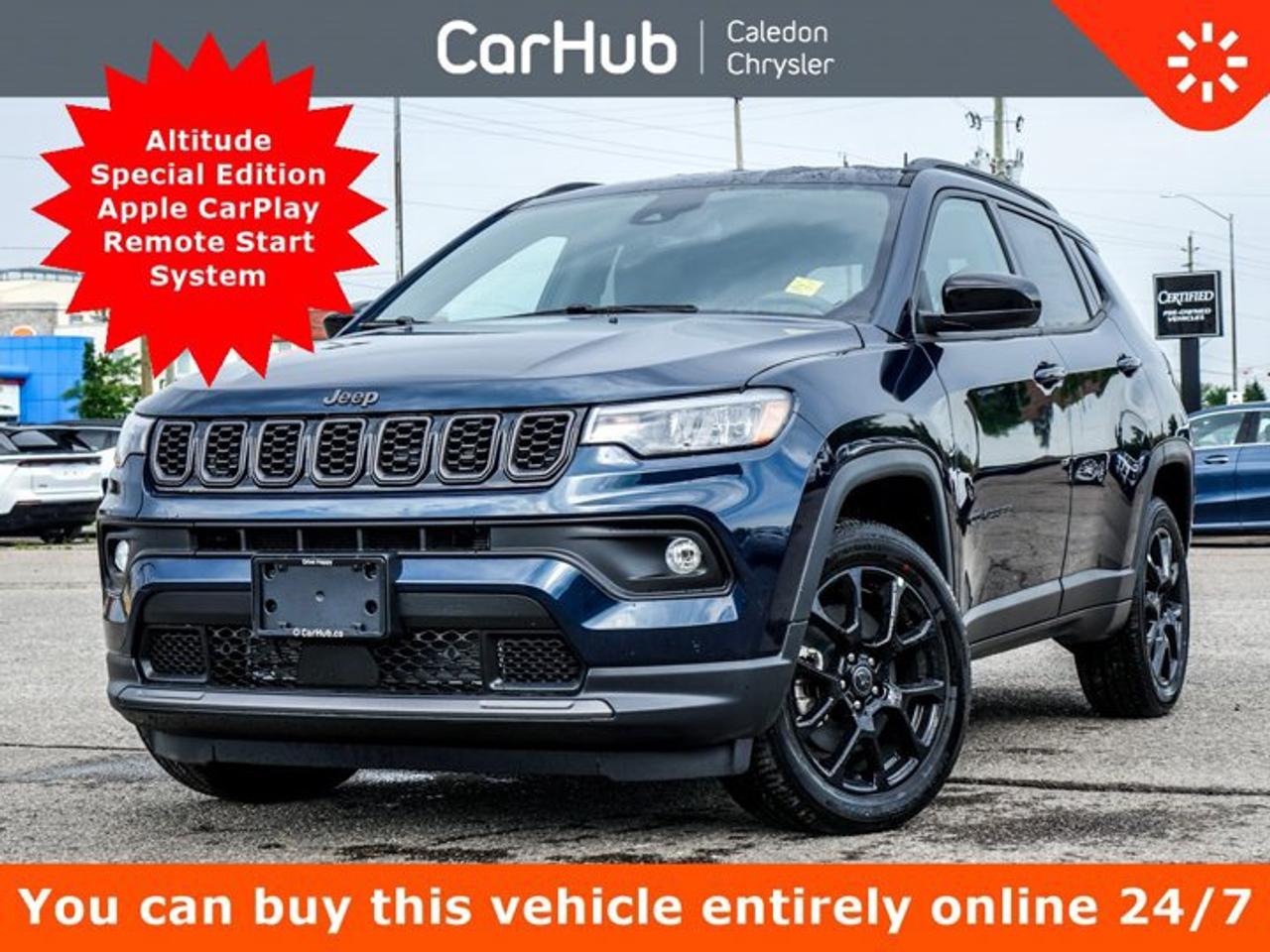 Feel at ease with this dependable 2026 Jeep Compass 4x4 . Tire Specific Low Tire Pressure Warning, SiriusXM Guardian Emergency Sos Capability, Side Impact Beams, Selec-Terrain ABS And Driveline Traction Control, Rear Cross-Path Detection.Wheels: 18 Gloss Black Aluminum, Our advertised prices are for consumers (i.e. end users) only. <p> </p><p>Loaded with Additional Options</p><p>Apple Carplay</p><p>Heated Front Seats</p><p>Remote Start System</p><p>Smart Device Integration</p><p>ParkView Backup Camera </p><p>10.1 Touchscreen Display</p><p>Blind Spot Detection Blind Spot</p><p>Heated Leather Steering Wheel</p><p>Bluetooth Wireless Phone Connectivity</p><p>Active Lane Management Lane Keeping Assist</p><p>Active Lane Management Lane Departure Warning</p><p>ENGINE: 2.0L DOHC I-4 DI TURBO W/ESS (STD), Wheels: 17 x 7 Aluminum, Vinyl Door Trim Insert, Variable Intermittent Wipers, Transmission: 8-Speed Automatic, Transmission w/Driver Selectable Mode and Autostick Sequential Shift Control, Tracker System, Towing Equipment -inc: Trailer Sway Control, Tires: 225/60R17 BSW AS, Tire Specific Low Tire Pressure Warning.</p><p> </p><p>Drive Happy with CarHub<br />*** All-inclusive, upfront prices -- no haggling, negotiations, pressure, or games</p><p>*** Purchase or lease a vehicle and receive a $1000 CarHub Rewards card for service</p><p>*** All available manufacturer rebates have been applied and included in our sale price</p><p>*** Purchase this vehicle fully online on CarHub websites</p><p> </p><p>Transparency Statement<br />Online prices and payments are for finance purchases -- please note there is a $850 finance/lease fee. Cash purchases for used vehicles have a $2,350 surcharge (the finance price + $2,350), however cash purchases for new vehicles only have tax and licensing extra -- no surcharge. NEW vehicles priced at over $100,000 including add-ons or accessories are subject to the additional federal luxury tax. While every effort is taken to avoid errors, technical or human error can occur, so please confirm vehicle features, options, materials, and other specs with your CarHub representative. This can easily be done by calling us or by visiting us at the dealership. CarHub used vehicles come standard with 1 key. If we receive more than one key from the previous owner, we include them with the vehicle. Additional keys may be purchased at the time of sale. Ask your Product Advisor for more details. Payments are only estimates derived from a standard term/rate on approved credit. Terms, rates and payments may vary. Prices, rates and payments are subject to change without notice. Please see our website for more details.</p><br/><br/><p> This Jeep Compass delivers a Intercooled Turbo Regular Unleaded I-4 2.0 L/122 engine powering this Automatic transmission. WHEELS: 18 X 7 GLOSS BLACK ALUMINUM, TRANSMISSION: 8-SPEED AUTOMATIC  (STD), TIRES: 225/55R18 BSW ALL-SEASON. <p> This Jeep Compass Features the Following Options <br /> QUICK ORDER PACKAGE 29J  -inc: Engine: 2.0L DOHC I-4 DI Turbo w/ESS, Transmission: 8-Speed Automatic , RADIO: UCONNECT 5 W/10.1 DISPLAY, FATHOM BLUE PEARL, ENGINE: 2.0L DOHC I-4 DI TURBO W/ESS  (STD), BLACK, PREMIUM CLOTH/VINYL BUCKET SEATS, ALTITUDE SPECIAL EDITION  -inc: Gloss Black Surround/Neutral Grey Rings, 10.1 Touchscreen Display, Black Daylight Opening Mouldings, Wheels: 18 x 7 Gloss Black Aluminum, Neutral Grey Exterior Badging, Piano Black Interior Accents, Tires: 225/55R18 BSW All-Season, Vinyl Door Trim Insert, Variable Intermittent Wipers, Trip Computer, Transmission w/Driver Selectable Mode and Autostick Sequential Shift Control. </p> <p>Drive Happy with CarHub<br>*** All-inclusive, upfront prices  no haggling, negotiations, pressure, or games*** Purchase or lease a vehicle and receive a $1000 CarHub Rewards card for service *** All available manufacturer rebates have been applied and included in our sale price*** Purchase this vehicle fully online on CarHub websites</p> <p>Transparency Statement<br>USED VEHICLES:Online prices and payments are for finance purchases  please note there is a $850 safety certification fee. if not Certified, then as per OMVIC Regulations the vehicle is deemed to be not drivable and Not Certified. Cash purchases for used vehicles have a $2,350 surcharge which includes the safety certification (the finance price + $2,350).NEW VEHICLES:New financed vehicles are subject to an $ 850 Processing Fee. New cars priced at over $100,000 including add-ons or accessories are subject to the additional federal luxury tax.While every effort is taken to avoid errors, technical or human error can occur, so please confirm vehicle features, options, materials, and other specs with your CarHub representative. This can easily be done by calling us or by visiting us at the dealership. CarHub used vehicles come standard with 1 key. If we receive more than one key from the previous owner, we include them with the vehicle. Additional keys may be purchased at the time of sale. Ask your Product Advisor for more details. Payments are only estimates derived from a standard term/rate on approved credit. Terms, rates and payments may vary. Prices, rates and payments are subject to change without notice. Please see our website for more details.</p>
