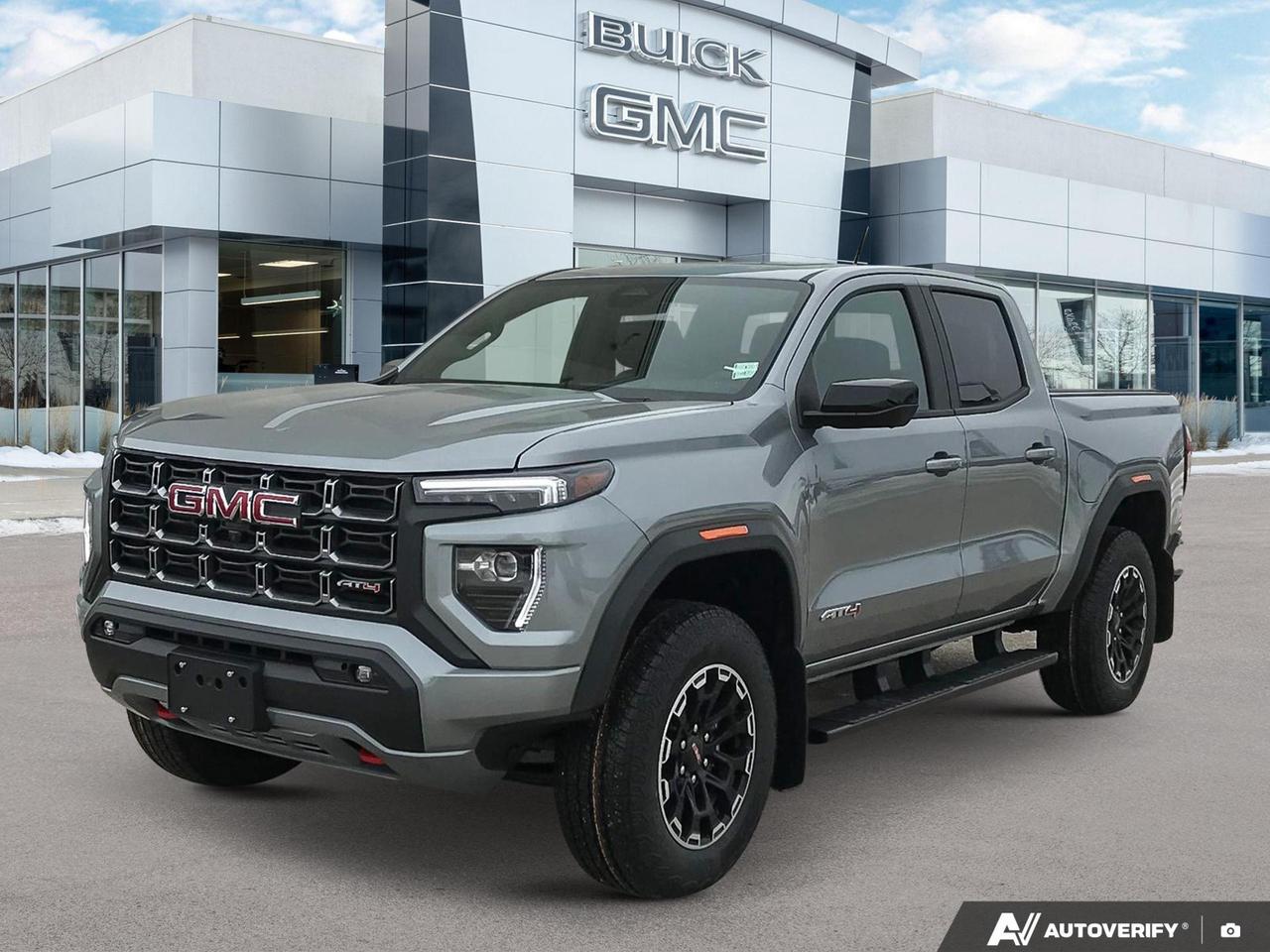 Price Includes Added Accessories 	Engine Block Heater | AT4 Premium Package | Technology Plus Package | 3 Years SiriusXM
Experience the future of mid-size trucks with the 2026 GMC Canyon AT4. This cutting-edge vehicle combines rugged capability with advanced technology, perfect for the modern adventurer.

Key Features:
- 2.7L 4-cylinder engine with 4WD for powerful performance
- Wi-Fi Hotspot capability for seamless connectivity on the go
- Teen Driver technology for customizable safety settings
- StabiliTrak stability control system with Proactive Roll Avoidance
- Dual-zone automatic climate control for optimal comfort
- LED fog lamps for enhanced visibility in all conditions
- Automatic locking rear differential for improved traction

Ready to elevate your driving experience? Reserve your 2026 GMC Canyon AT4 today or contact us to schedule a test drive. Our team at Birchwood Chevrolet Buick GMC is here to answer any questions and guide you through the process. Dont miss this opportunity to own the future of mid-size trucks!
See three brands under one roof at Birchwood Chevrolet Buick GMC  the only place in Winnipeg where you can compare GMC, Chevrolet, and Buick all in one visit. Save yourself some time, see a great selection, and learn everything you need to know. 

Your Experience is Everything at Birchwood Chevrolet Buick GMC. 

Click, call (204) 837-5811, or visit Birchwood Chevrolet Buick GMC at the Birchwood Auto Park, 3965 Portage Avenue West at the Perimeter.

Dealer Permit #4240.
Dealer permit #4240