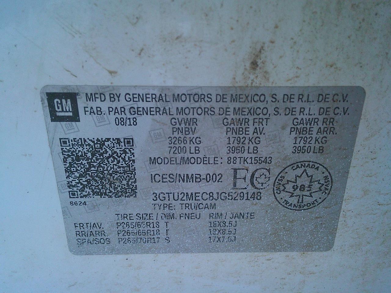 2018 GMC Sierra 1500 4WD Crew Cab 143.5  SLE Photo