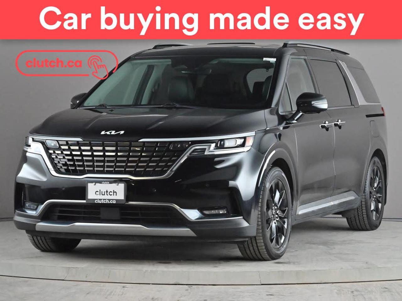 NO ACCIDENTS / CLEAN CARFAX / Power Tailgate/Hatch, Power Sliding Doors, Auto Dimming Rearview Mirror and more!<br> <br>Clutch is the largest online used car retailer in Canada, delivering a seamless, hassle-free car-buying experience to drivers everywhere. Shop thousands of used cars online, get the right one delivered to your door, and enjoy peace of mind with our 10-Day Money-Back Guarantee. How sweet is that? To learn more, visit clutch.ca.<br> <br>The top features for this car include:<br> <br>Brake Assist<br>Power Tailgate/Hatch<br>Power Sliding Doors<br>Auto Dimming Rearview Mirror<br>Front Heated Seats<br>Ventilated Front Seats<br>Rear Heated Seats<br>Ventilated 2nd Row Seats<br>Driver Seat Memory System<br>Climate Control<br>Dual Zone Front Climate Control<br>Rear Climate Control<br>Premium Sound System<br>Bluetooth Music<br>Touchscreen Display<br>GPS Navigation<br>Cruise Control<br>Adaptive Cruise Control<br>Integrated Garage Door Opener<br>12V Outlet<br>Hands Free Device Connectivity<br>Apple CarPlay<br>Android Auto<br>Wireless Charging<br>USB Input<br>Keyless Entry<br>Passive Keyless Entry<br>Push Button Start<br>Keyfob Remote Start<br>Front View Camera<br>Power Folding Exterior Mirrors<br>Lane Departure Warning<br>Active Lane Keep Assistance<br>Blindspot Sensors<br>Forward Collision Mitigation<br>Rear Collision Warning<br>Rear Collision Mitigation<br>Rear Cross Traffic Alert<br>Driver Attention Alert<br>Heated Steering Wheel<br>Panoramic Sunroof<br>Hill Assistance<br>Automatic High Beams<br>Rear View Camera<br>Parking Sensors<br>Rear Parking Sensors<br>Power Driver Seat<br>Power Passenger Seat<br>360 Camera<br>Ambient Lighting<br>App Remote Start<br>Pedestrian Detection<br> <br>Seamless home delivery - Delivery to your door in a matter of days. Available on select packages.<br> <br>Try it out for 10 days - If you do not like it, we will take it back. <br> <br>Quality assured - All cars go through our rigorous 210-point inspection and reconditioning process.<br> <br>Peace of mind - Warranty and protection plans available.<br> <br>Haggle-free - No haggling or hard sells.<br> <br>100% Transparency - Full inspection reports on every car, including high-res photography and a free Carfax report.<br> <br>Listed price is for cash purchase only and does not include taxes, Shipping Fees (if applicable), Delivery Fees (if applicable), government licensing fees.<br> <br>Previous Provincial Registrations:<br>Ontario<br> <br>Stock # 86702