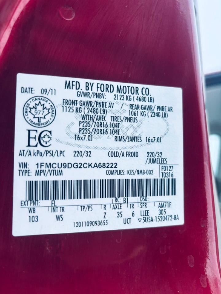 2012 Ford Escape XLT 4dr 4x4 Automatic Photo