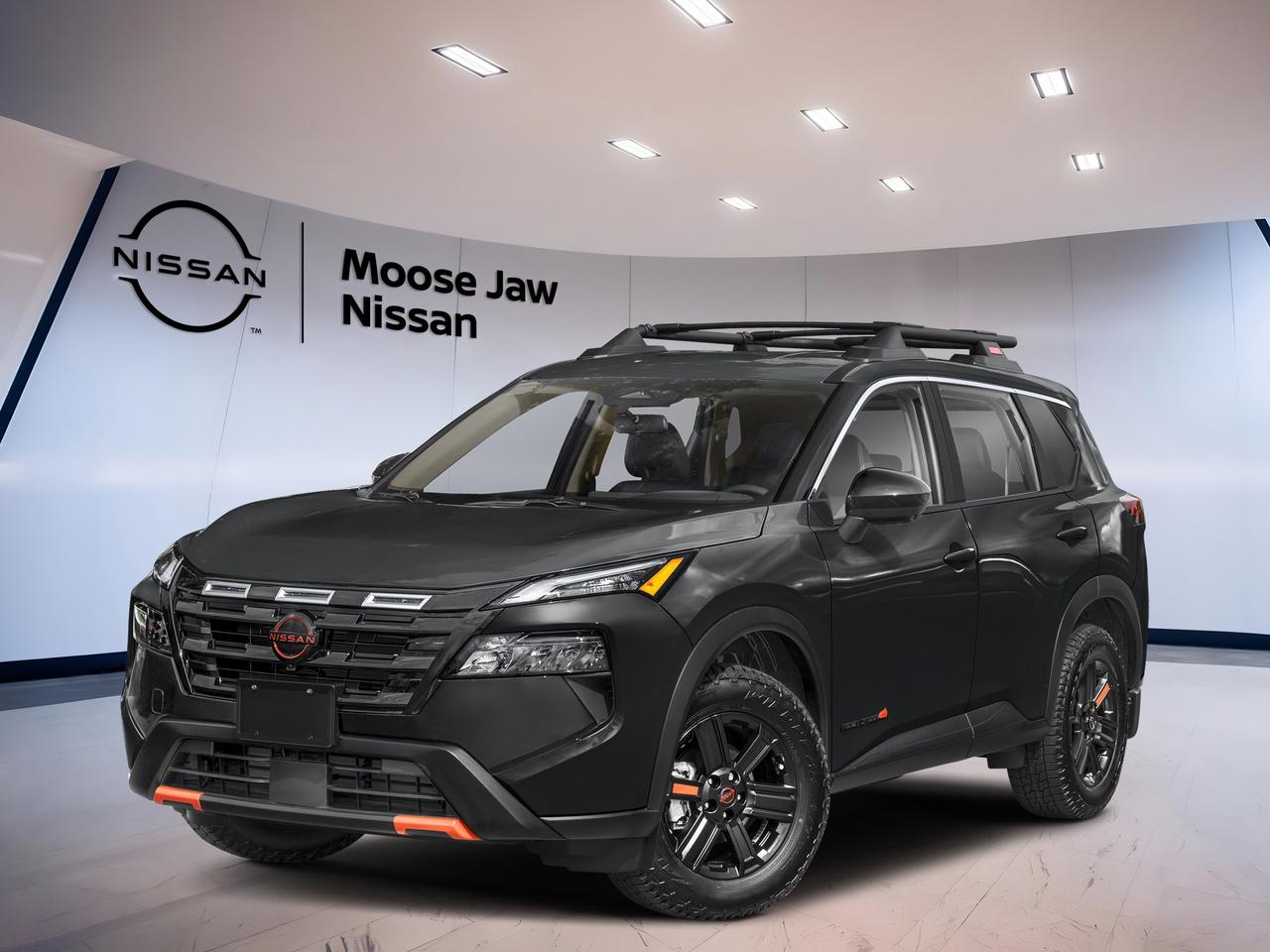 Meet the brand new 2026 Nissan Rogue Rock Creek, now at Moose Jaw Nissan in Moose Jaw. Finished in Black with a Black interior, this SUV is built for drivers who want everyday comfort with extra confidence when roads get rough. Its a smart fit for Saskatchewan seasons.

Under the hood, the 2026 Nissan Rogue Rock Creek uses a 1.5 L DOHC 12-valve 3-cylinder direct-injection turbocharged engine designed to deliver strong low-end pull for city merges and highway passing. Power is managed through an Xtronic CVT transmission with paddle shifters, giving you smooth acceleration plus more control when you want it. With all-wheel drive, this Rogue is ready for changing traction, from wet pavement to packed snow.

At Moose Jaw Nissan, we know a new vehicle should feel easy to live with from day 1. This Rogue keeps things simple and driver-focused, with a clean cabin layout and the kind of calm ride that makes commuting, errands, and weekend trips feel less like work. If youre shopping for a brand new SUV that balances efficiency, practicality, and confidence, this one belongs on your list.

ADVANCED SAFETY FEATURES  
»» All-wheel drive for added road confidence  
»» Turbocharged engine supports safer highway merging  
»» Paddle shifters help manage downhill speed  
»» Stable power delivery through Xtronic CVT  

PERFORMANCE AND EFFICIENCY  
»» 1.5 L turbocharged three-cylinder engine  
»» Direct injection for efficient fuel delivery  
»» Xtronic CVT for smooth acceleration  
»» Paddle shift control when you want  

COMFORT AND CONVENIENCE  
»» Black interior with clean, modern layout  
»» SUV ride height for easier entry  
»» Practical cabin design for daily driving  
»» Simple controls within easy driver reach  

TECHNONOLGY AND CONNECTIVITY  
»» Clear driver information through digital displays  
»» Steering-wheel controls help reduce distractions  
»» Modern cabin layout supports device use  
»» Easy-to-read gauges for quick checks  

CARGO SPACE  
»» SUV cargo area for everyday hauling  
»» Room for groceries and weekend gear  
»» Flexible space for busy family routines  
»» Practical load height for easy access  

WHAT OTHER OWNERS LIKE  
»» Confident feel from all-wheel drive  
»» Smooth power delivery from the CVT  
»» Useful paddle shifters for added control  
»» Easy-to-place cargo for daily errands  

This 2026 Nissan Rogue Rock Creeks VIN is: JN8BT3BB0TW375960.