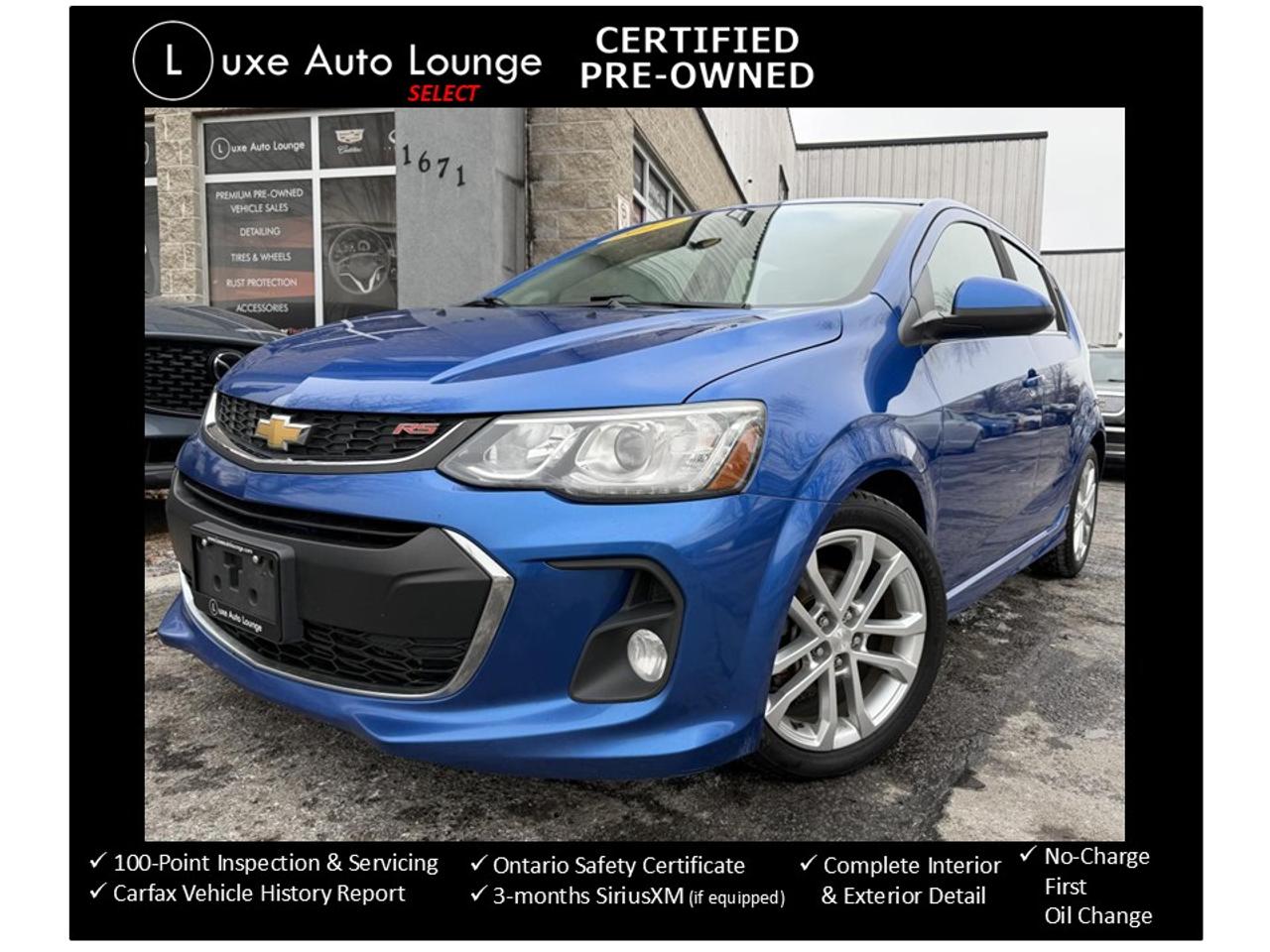 2017 Chevrolet Sonic LT AUTO,RS PKG! SUNROOF-HEATED SEATS-REMOTE START!